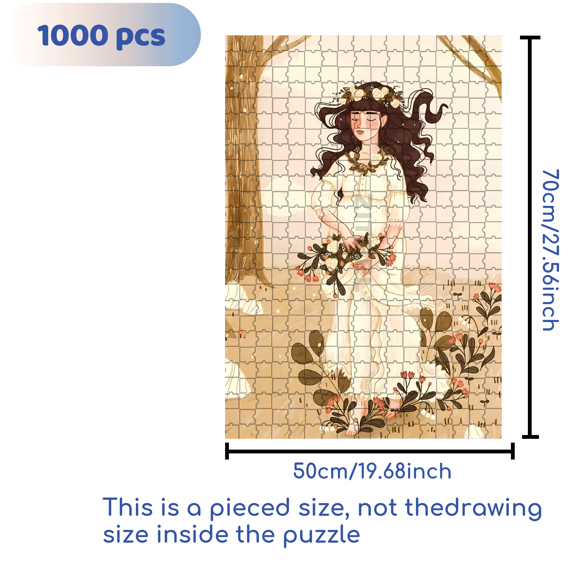Priscilla 500pcs/1000pcs Jigsaw Puzzle, Scratch-Resistant, Interactive Family Game & Brain-Boosting DIY Decor, Perfect for Halloween, Christmas & New Year Gifts, Family Puzzle Game
