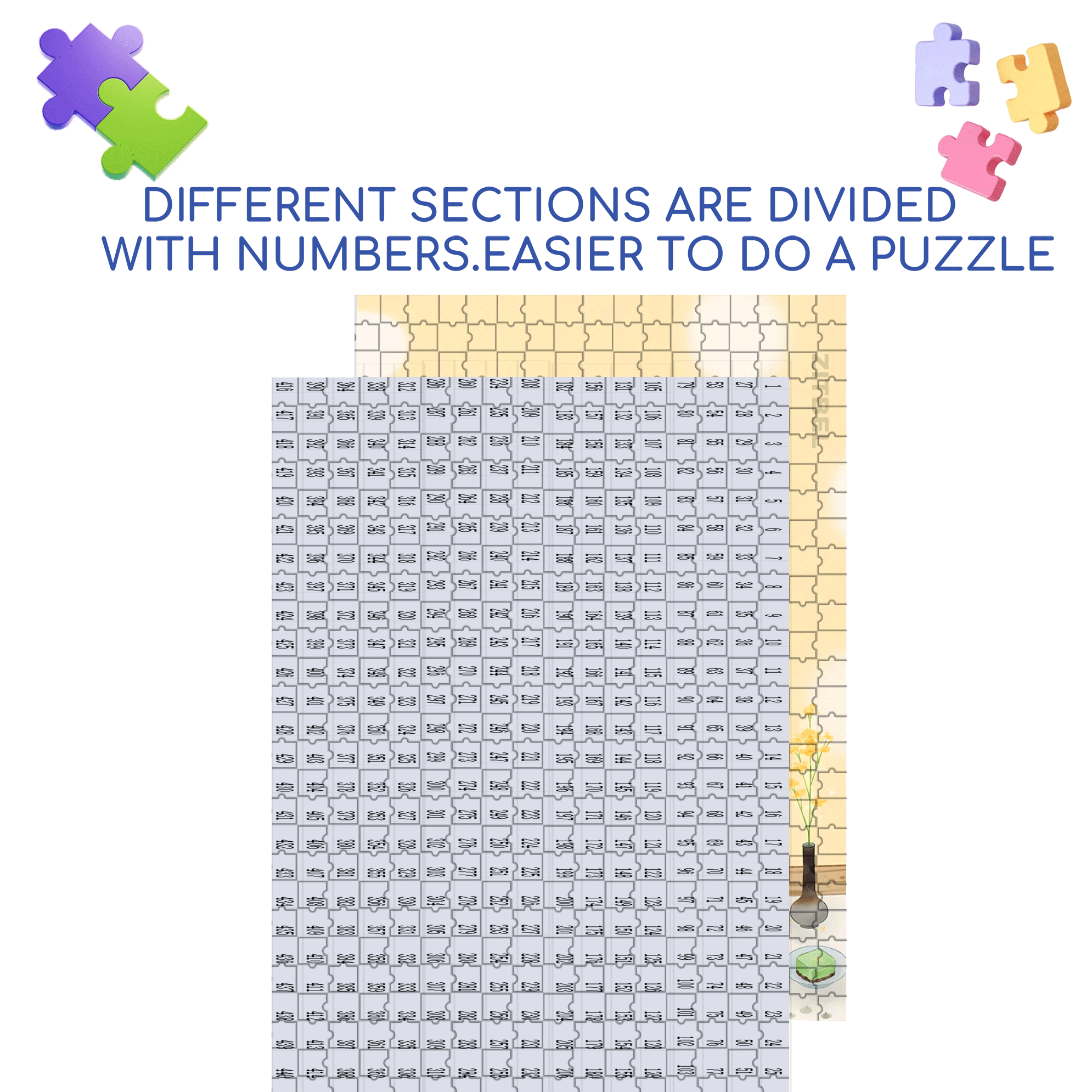 Smell The Aroma Of Tea 500pcs/1000pcs Jigsaw Puzzle, Scratch-Resistant, Interactive Family Game & Brain-Boosting DIY Decor, Perfect for Halloween, Christmas & New Year Gifts, Family Puzzle Game