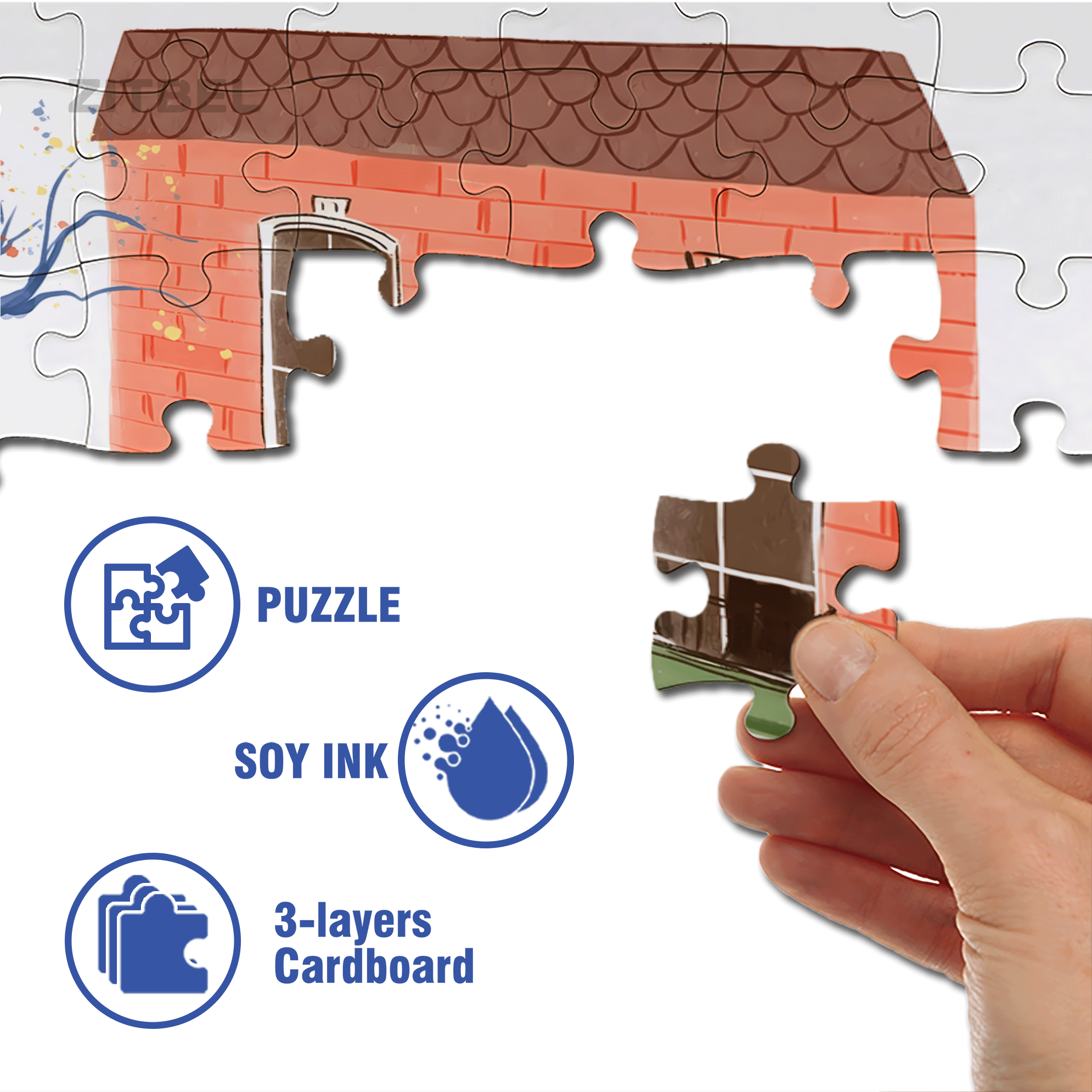 Soulful Little Shop Series 2 500pcs/1000pcs Jigsaw Puzzle, Scratch-Resistant, Interactive Family Game & Brain-Boosting DIY Decor, Perfect for Halloween, Christmas & New Year Gifts, Family Puzzle Game