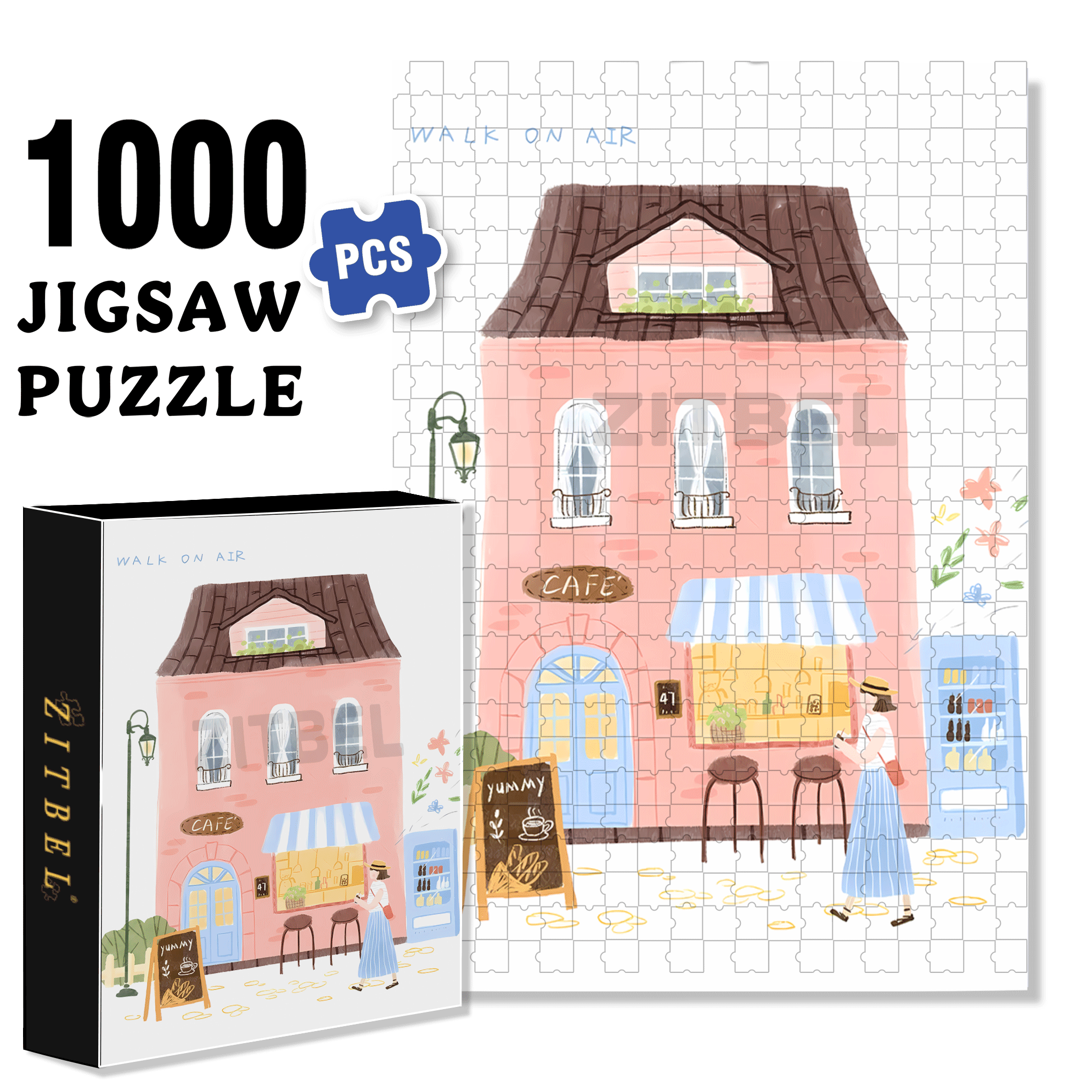 Soulful Little Shop Series 5 500pcs/1000pcs Jigsaw Puzzle, Scratch-Resistant, Interactive Family Game & Brain-Boosting DIY Decor, Perfect for Halloween, Christmas & New Year Gifts, Family Puzzle Game