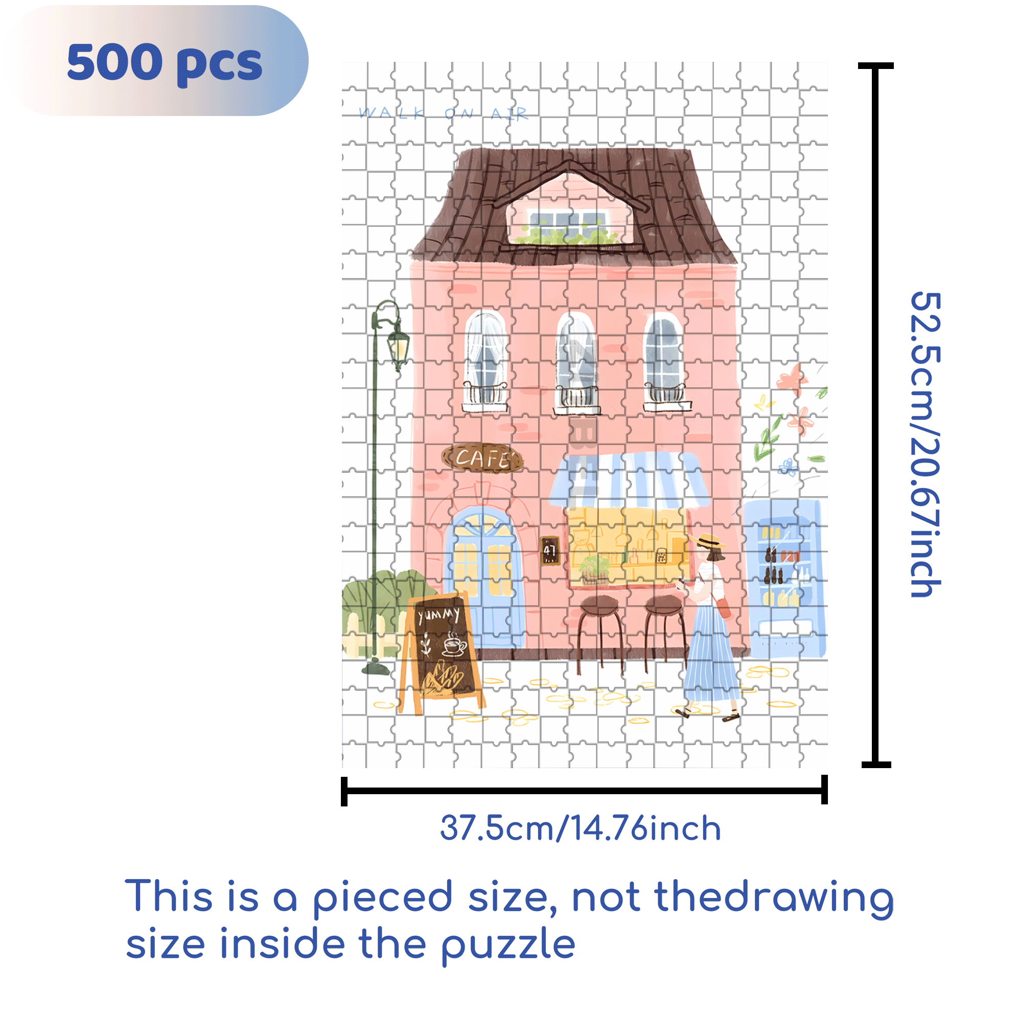 Soulful Little Shop Series 5 500pcs/1000pcs Jigsaw Puzzle, Scratch-Resistant, Interactive Family Game & Brain-Boosting DIY Decor, Perfect for Halloween, Christmas & New Year Gifts, Family Puzzle Game