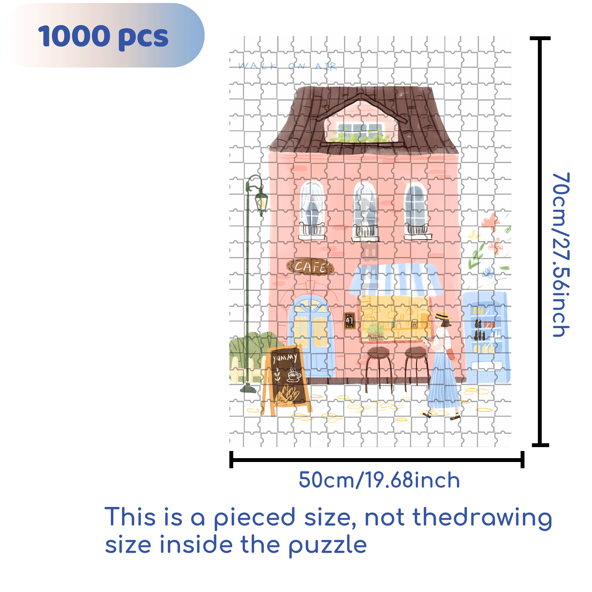 Soulful Little Shop Series 5 500pcs/1000pcs Jigsaw Puzzle, Scratch-Resistant, Interactive Family Game & Brain-Boosting DIY Decor, Perfect for Halloween, Christmas & New Year Gifts, Family Puzzle Game