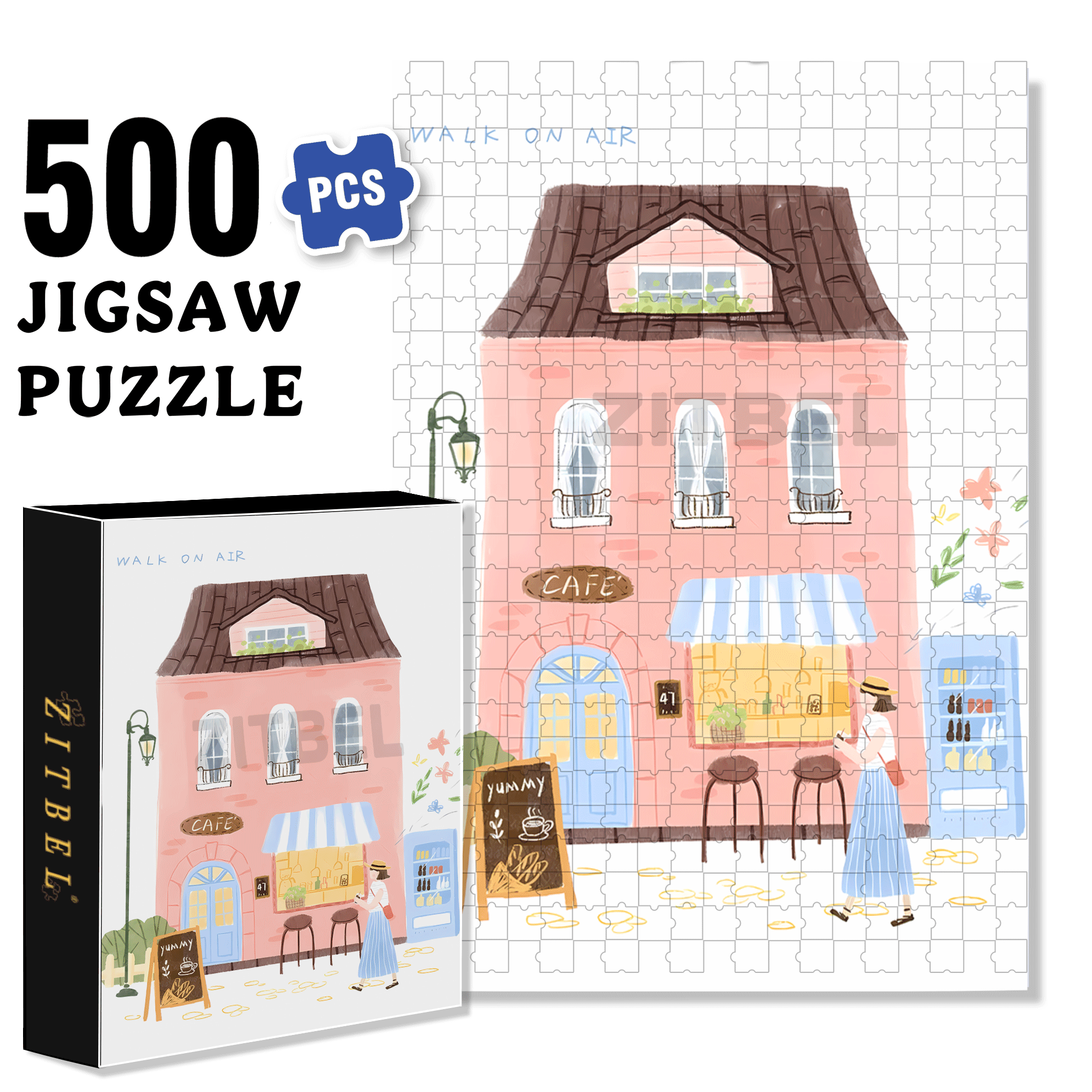 Soulful Little Shop Series 5 500pcs/1000pcs Jigsaw Puzzle, Scratch-Resistant, Interactive Family Game & Brain-Boosting DIY Decor, Perfect for Halloween, Christmas & New Year Gifts, Family Puzzle Game