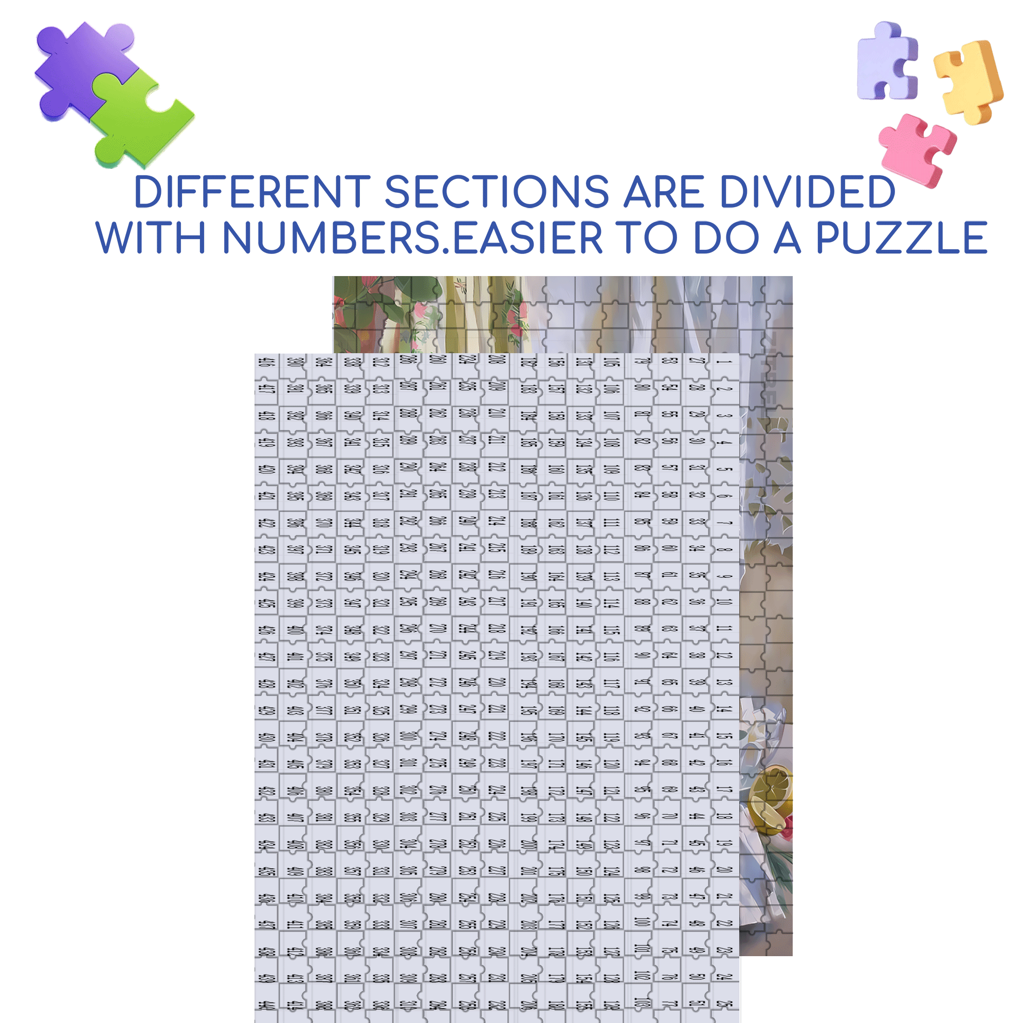 Tea With Caramel 500pcs/1000pcs Jigsaw Puzzle, Scratch-Resistant, Interactive Family Game & Brain-Boosting DIY Decor, Perfect for Halloween, Christmas & New Year Gifts, Family Puzzle Game