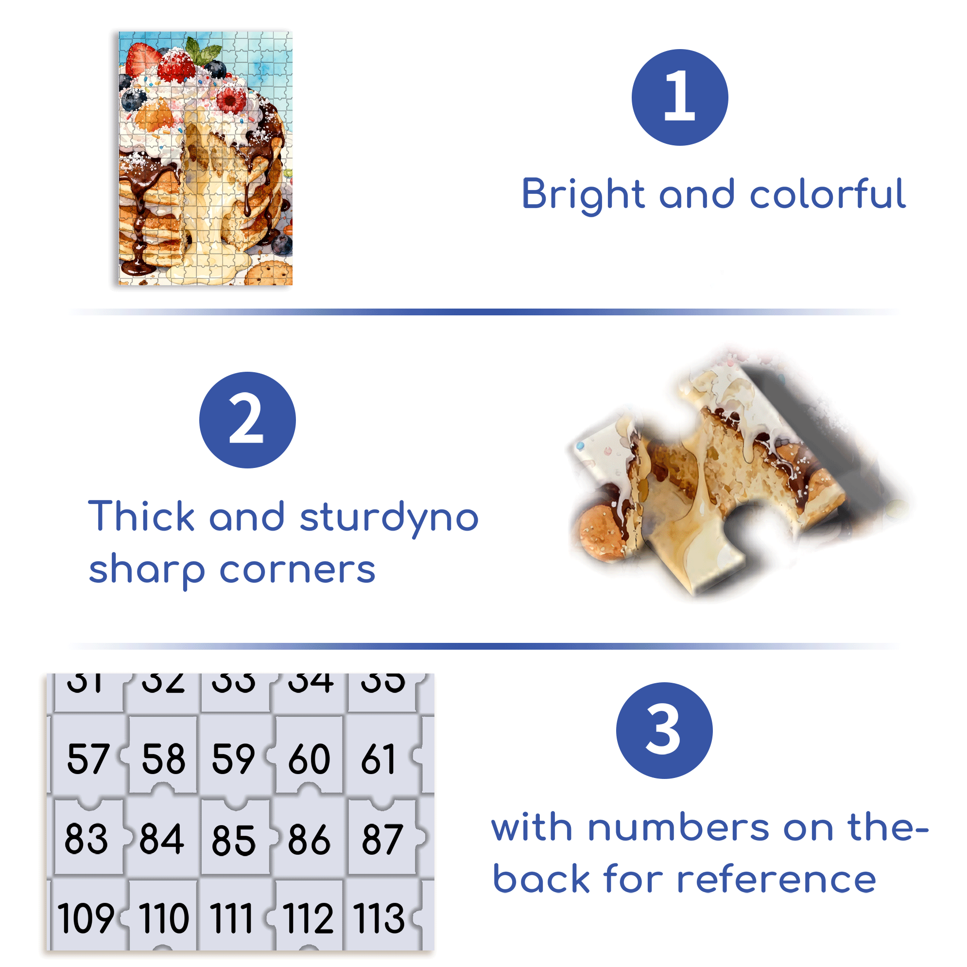 Tempting Sweet 500pcs/1000pcs Jigsaw Puzzle, Scratch-Resistant, Interactive Family Game & Brain-Boosting DIY Decor, Perfect for Halloween, Christmas & New Year Gifts, Family Puzzle Game