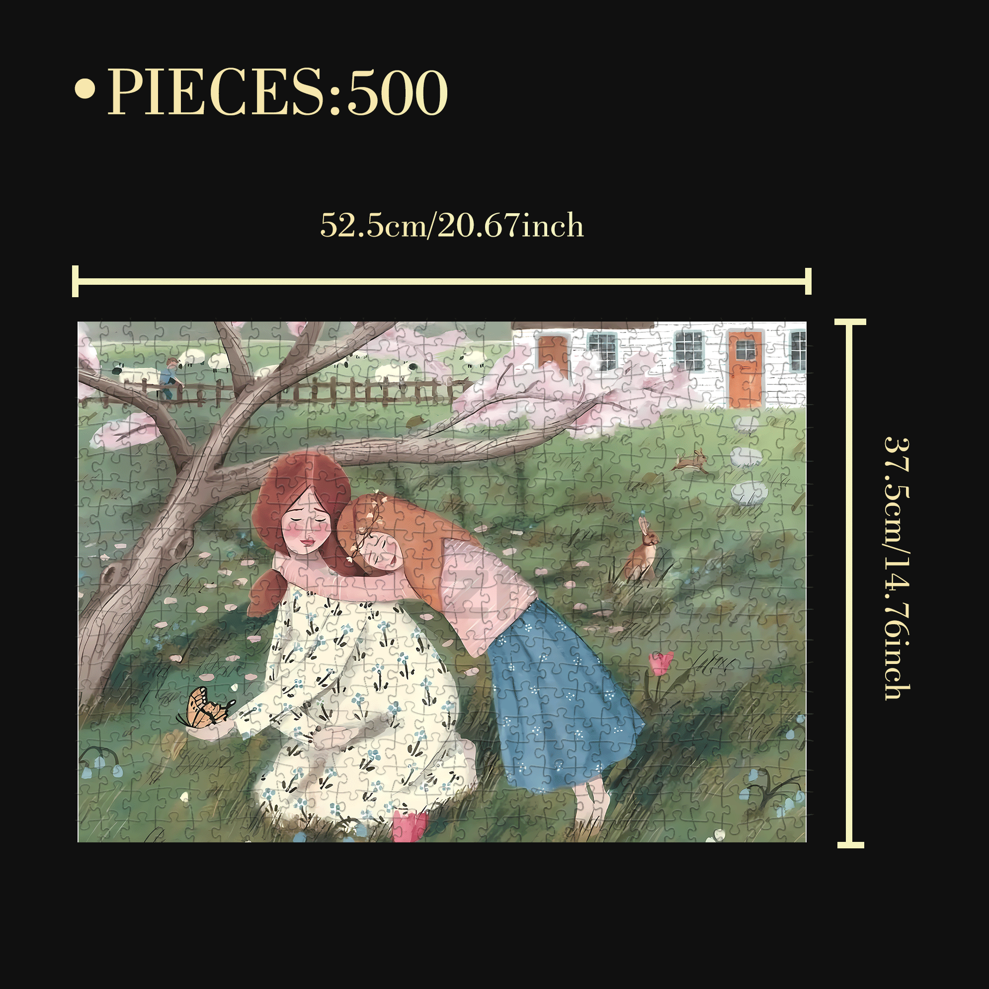 Becoming A Mother 500pcs/1000pcs Jigsaw Puzzle, Scratch-Resistant, Interactive Family Game & Brain-Boosting DIY Decor, Perfect for Halloween, Christmas & New Year Gifts, Family Puzzle Game