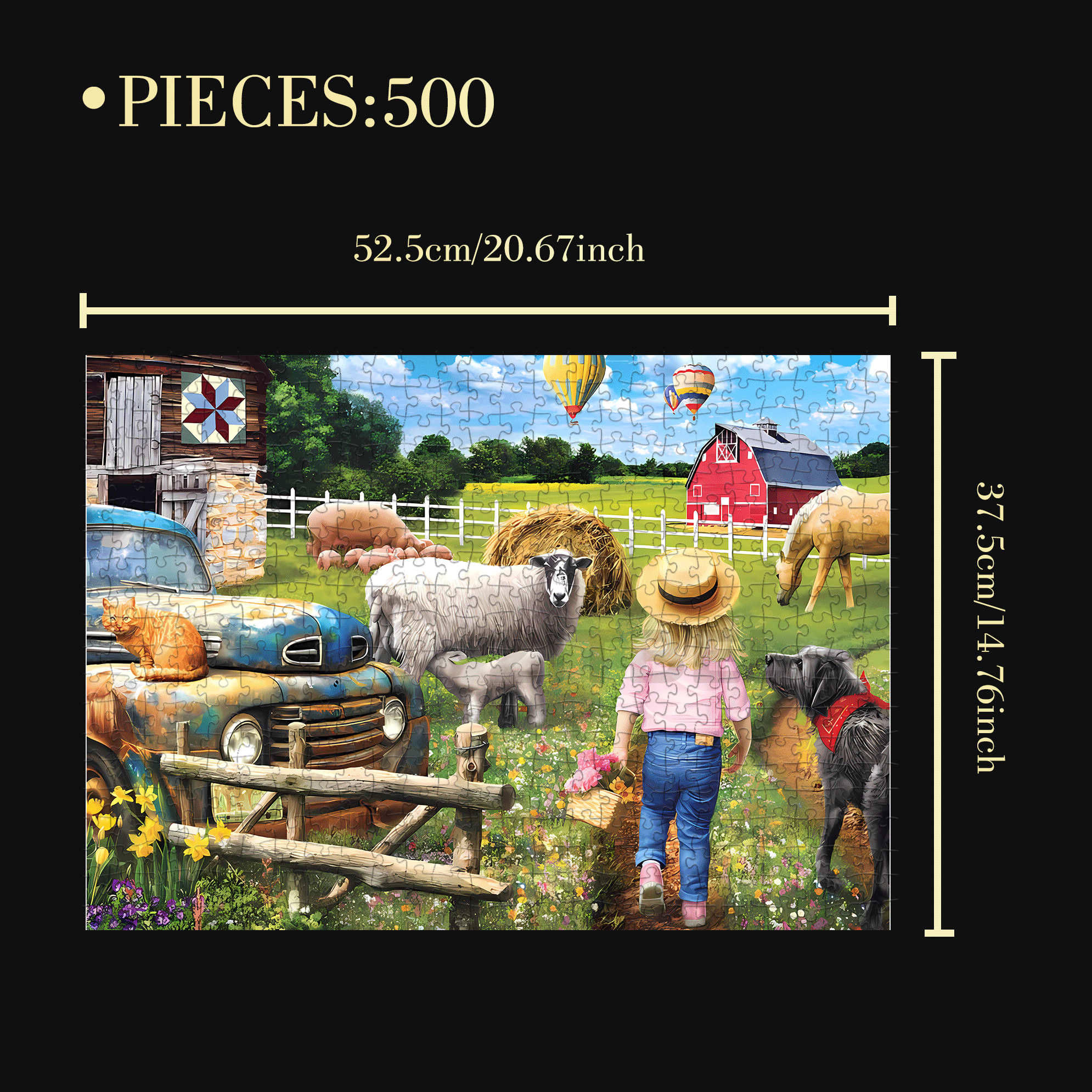 Best Pals 500pcs/1000pcs Jigsaw Puzzle, Scratch-Resistant, Interactive Family Game & Brain-Boosting DIY Decor, Perfect for Halloween, Christmas & New Year Gifts, Family Puzzle Game