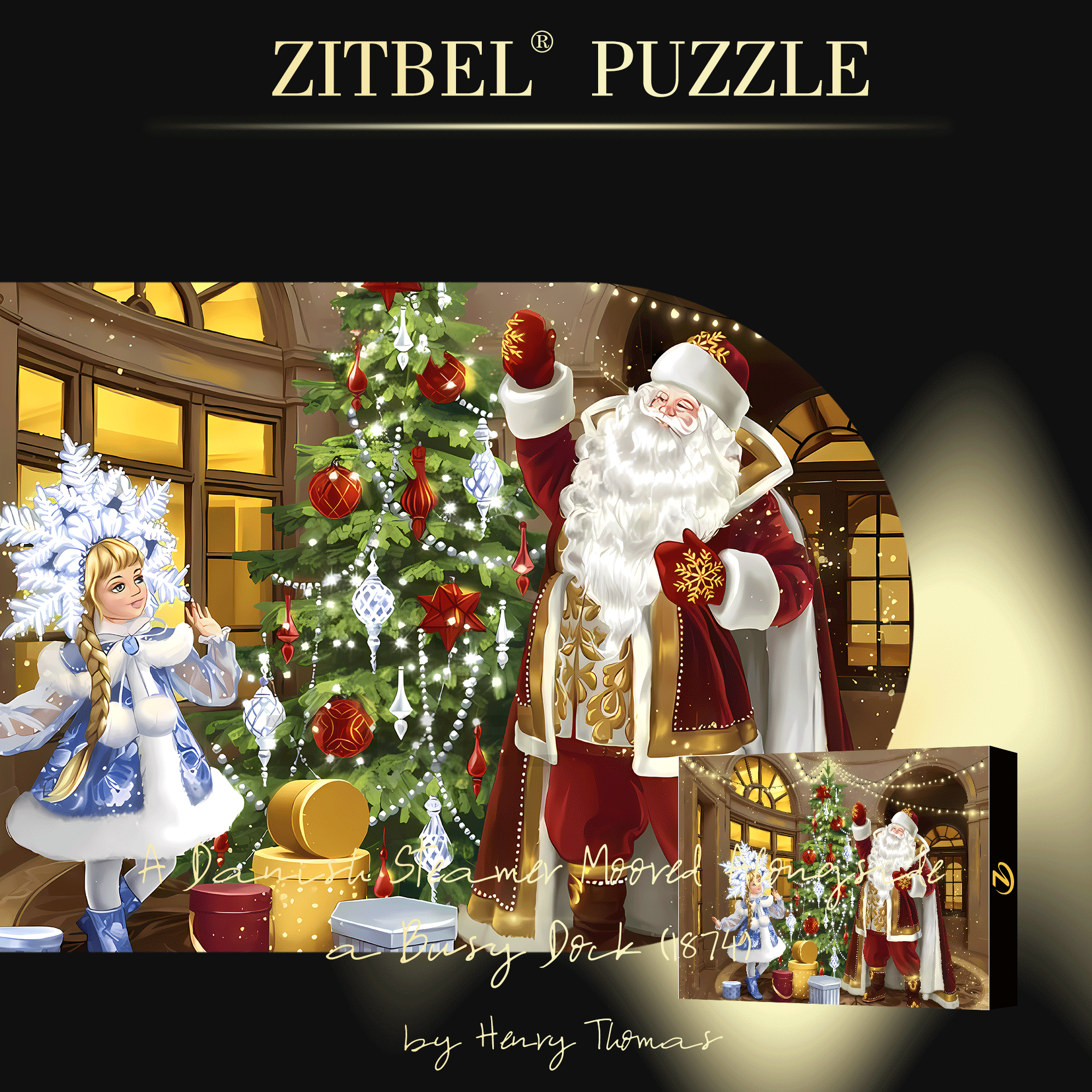 Crystal Decorations 500pcs/1000pcs Jigsaw Puzzle, Scratch-Resistant, Interactive Family Game & Brain-Boosting DIY Decor, Perfect for Halloween, Christmas & New Year Gifts, Family Puzzle Game