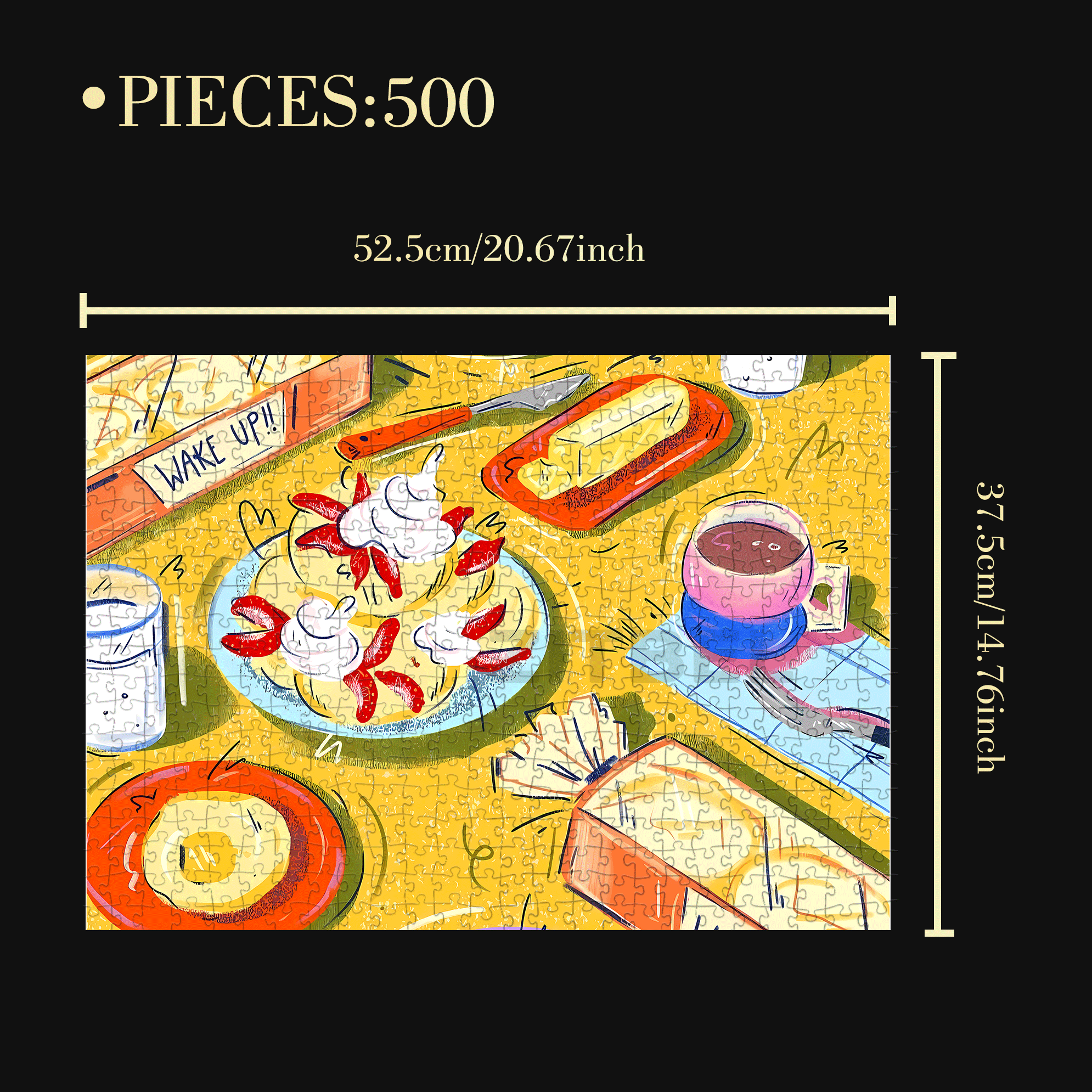 Infinite Passion 6 500pcs/1000pcs Jigsaw Puzzle, Scratch-Resistant, Interactive Family Game & Brain-Boosting DIY Decor, Perfect for Halloween, Christmas & New Year Gifts, Family Puzzle Game