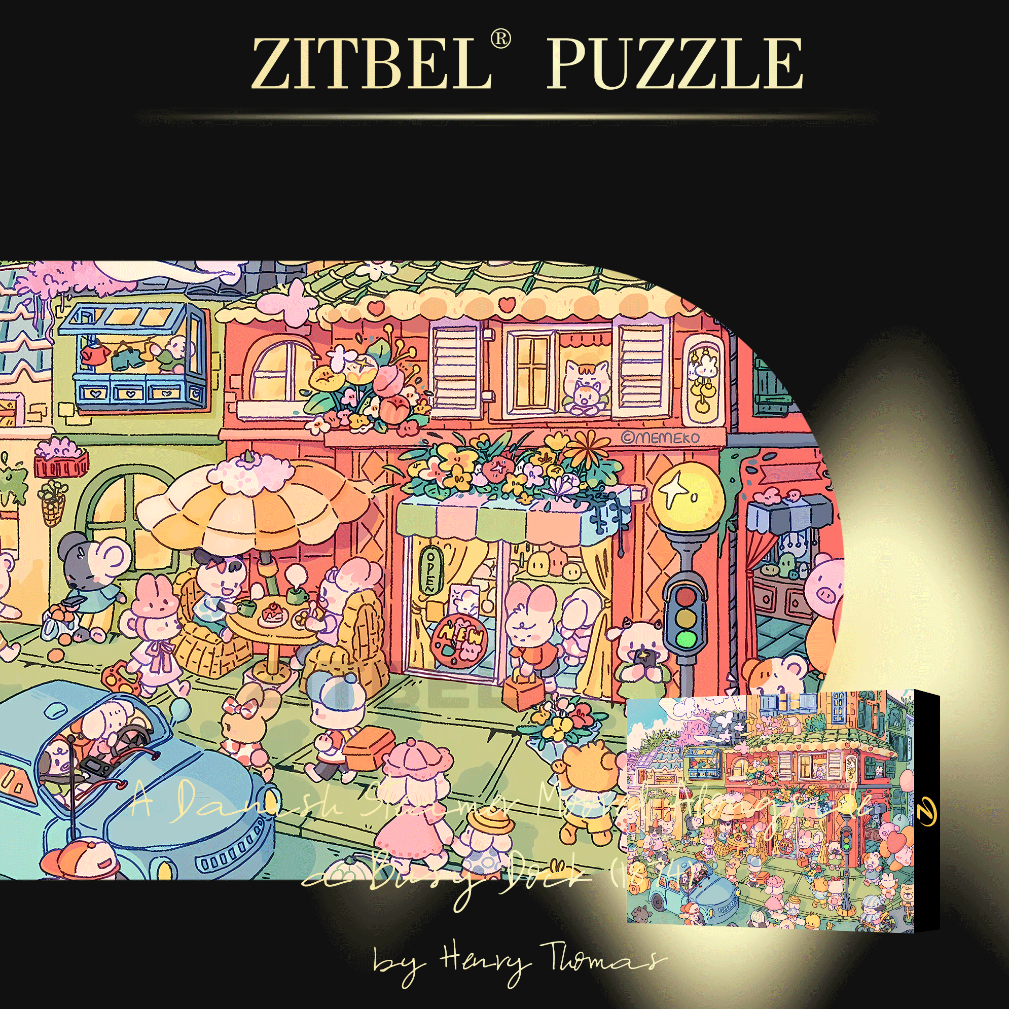 It Tastes So Good 4 500pcs/1000pcs Jigsaw Puzzle, Scratch-Resistant, Interactive Family Game & Brain-Boosting DIY Decor, Perfect for Halloween, Christmas & New Year Gifts, Family Puzzle Game