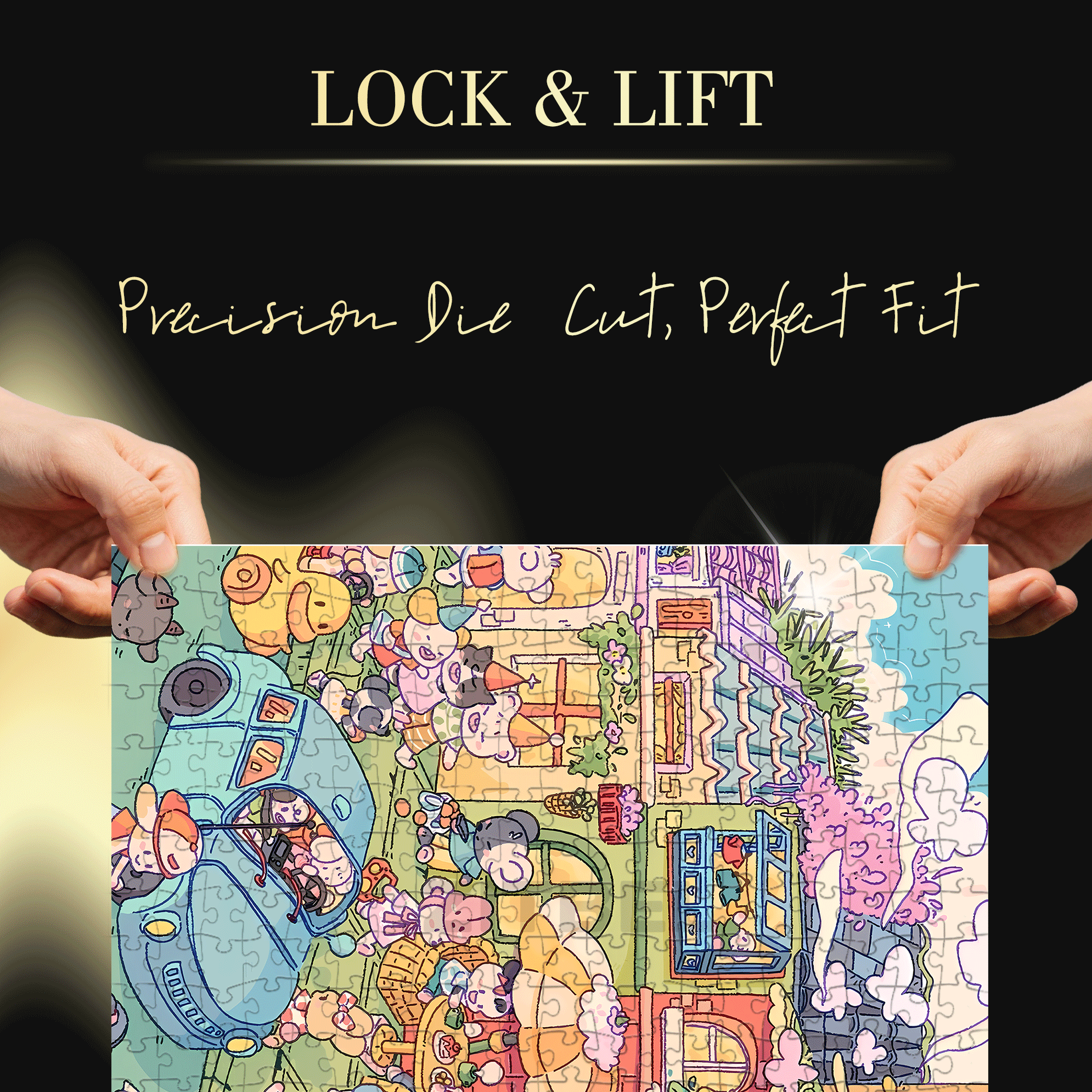 It Tastes So Good 4 500pcs/1000pcs Jigsaw Puzzle, Scratch-Resistant, Interactive Family Game & Brain-Boosting DIY Decor, Perfect for Halloween, Christmas & New Year Gifts, Family Puzzle Game