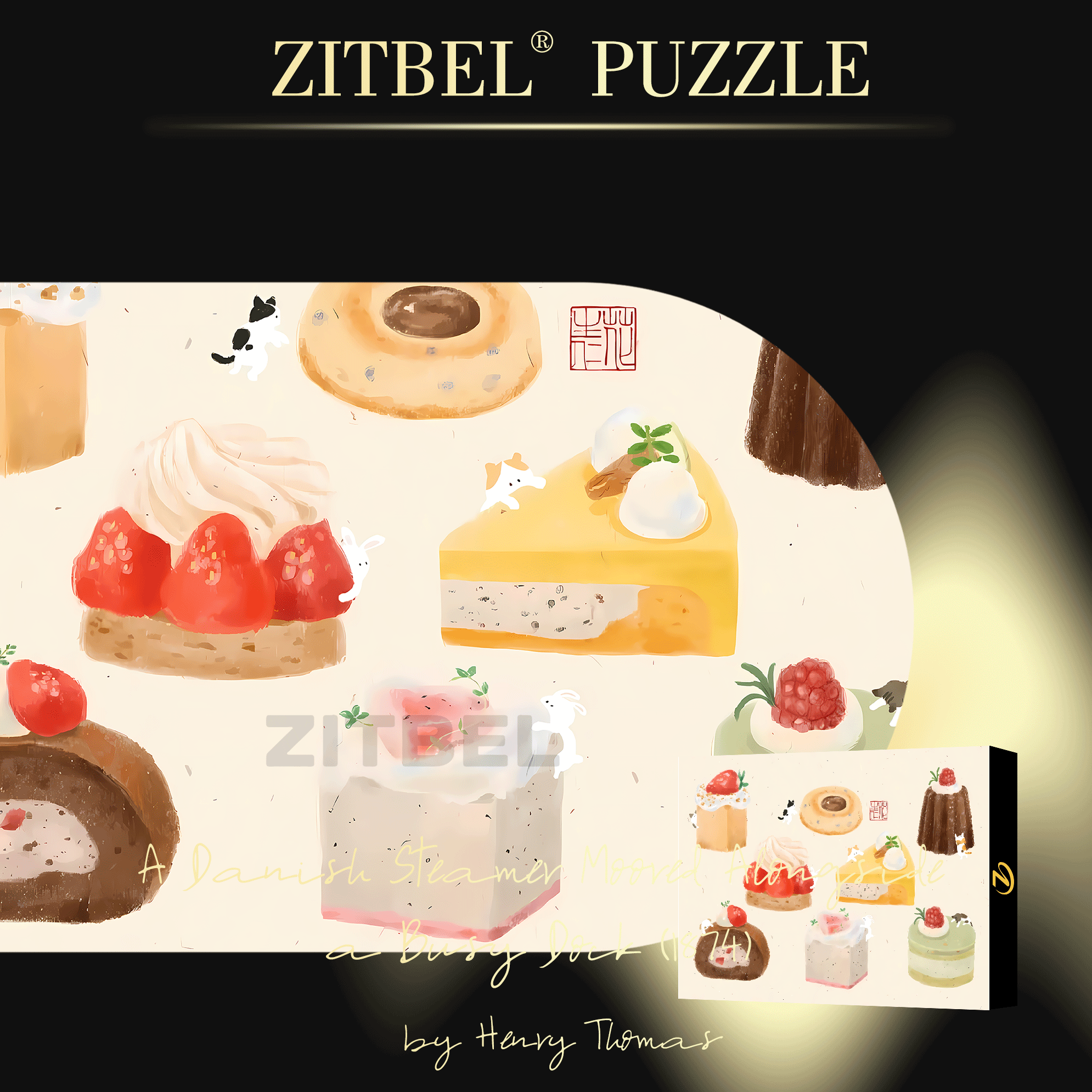 Sweet Honey 500pcs/1000pcs Jigsaw Puzzle, Scratch-Resistant, Interactive Family Game & Brain-Boosting DIY Decor, Perfect for Halloween, Christmas & New Year Gifts, Family Puzzle Game