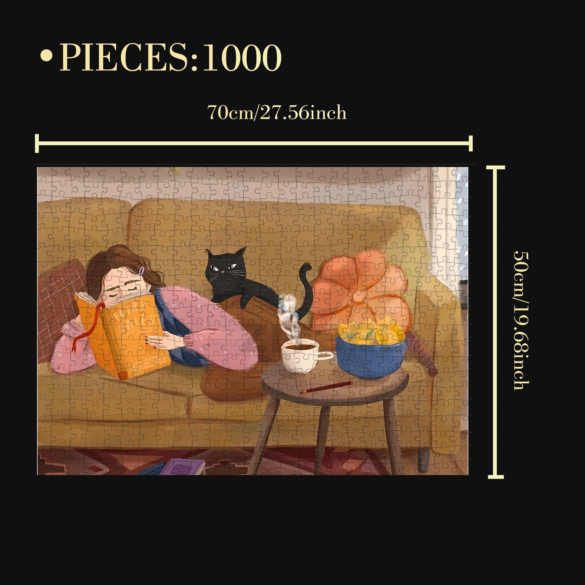 The Traces Of Time Passing By 2 500pcs/1000pcs Jigsaw Puzzle, Scratch-Resistant, Interactive Family Game & Brain-Boosting DIY Decor, Perfect for Halloween, Christmas & New Year Gifts, Family Puzzle Game