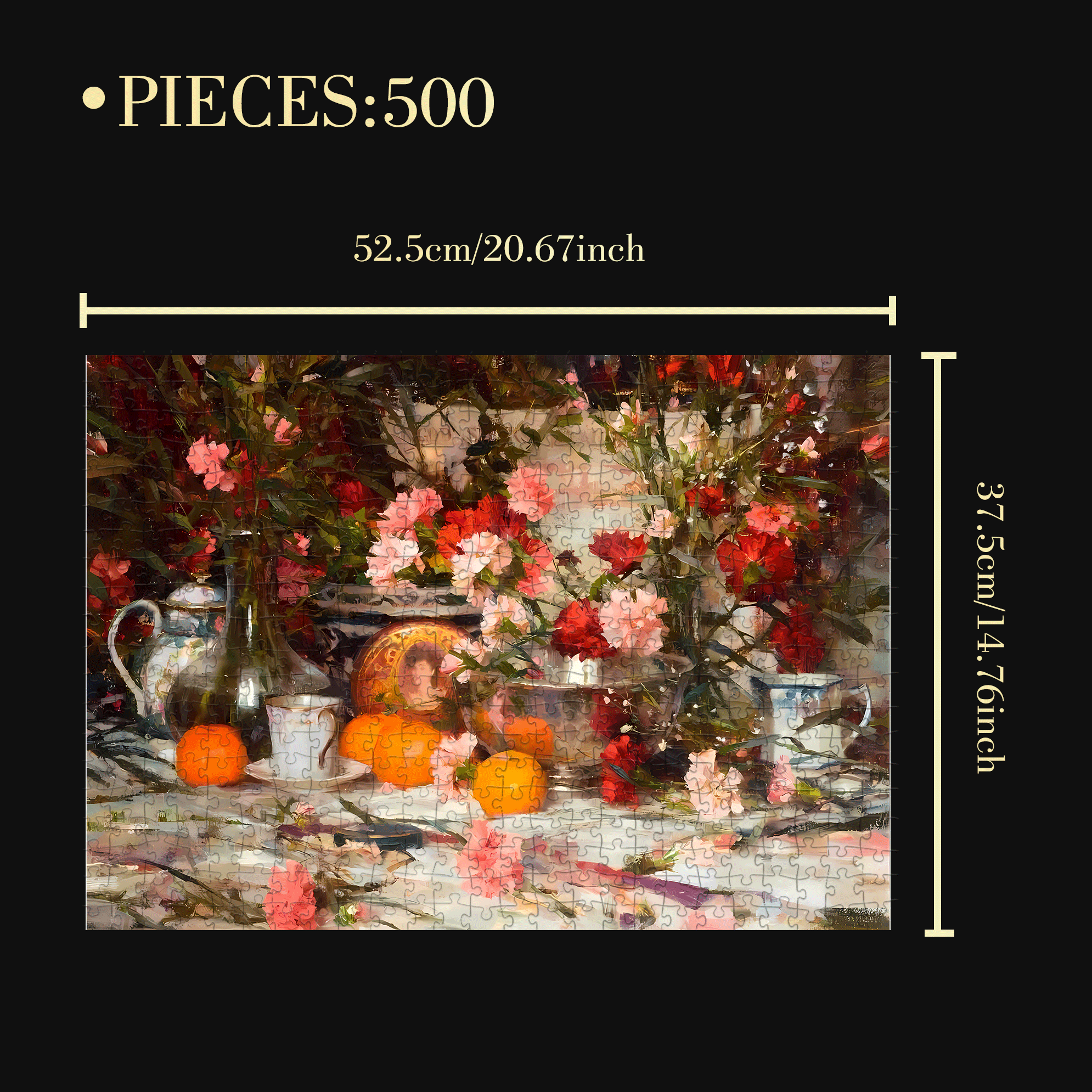 Vivid And Lively 4 500pcs/1000pcs Jigsaw Puzzle, Scratch-Resistant, Interactive Family Game & Brain-Boosting DIY Decor, Perfect for Halloween, Christmas & New Year Gifts, Family Puzzle Game