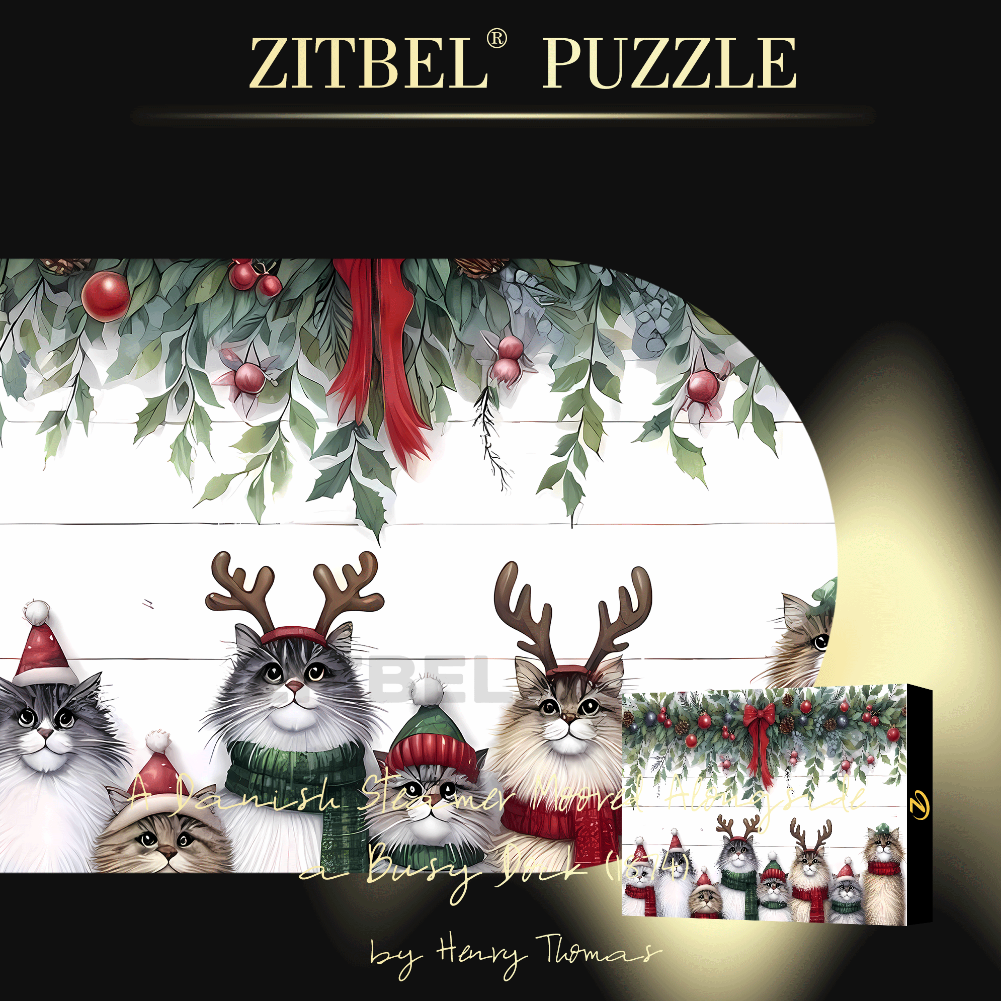 We Wish You a Merry Christmas 500pcs/1000pcs Jigsaw Puzzle, Scratch-Resistant, Interactive Family Game & Brain-Boosting DIY Decor, Perfect for Halloween, Christmas & New Year Gifts, Family Puzzle Game