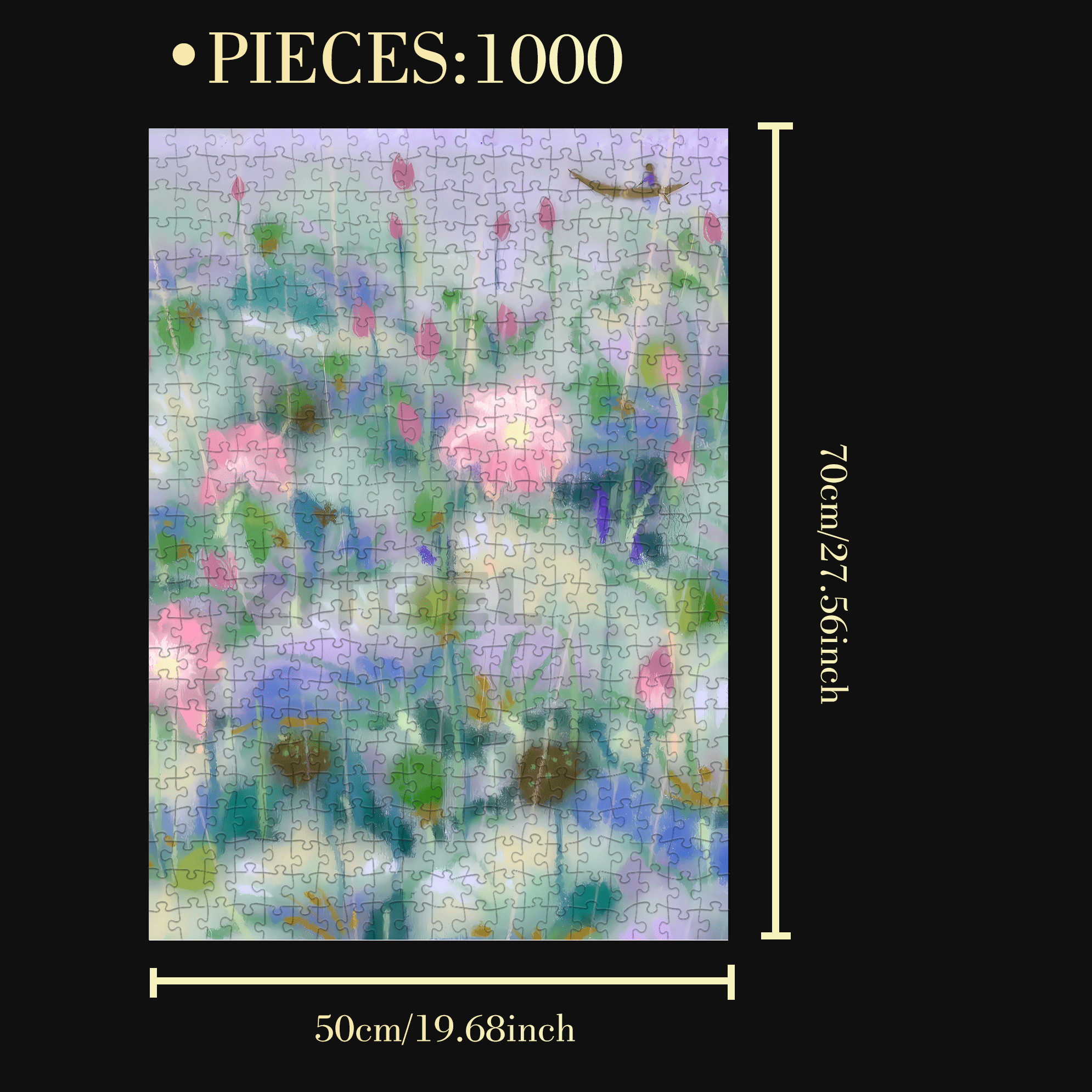 Communicating With Nature 500pcs/1000pcs Jigsaw Puzzle, Scratch-Resistant, Interactive Family Game & Brain-Boosting DIY Decor, Perfect for Halloween, Christmas & New Year Gifts, Family Puzzle Game