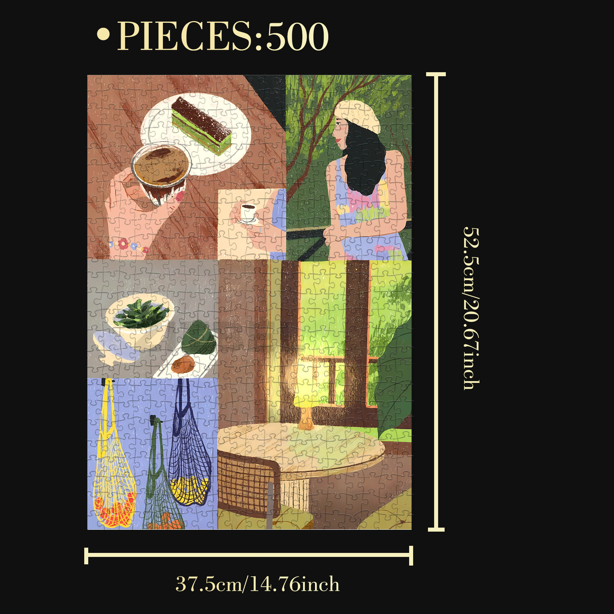 Dragon Boat Festival Holiday 500pcs/1000pcs Jigsaw Puzzle, Scratch-Resistant, Interactive Family Game & Brain-Boosting DIY Decor, Perfect for Halloween, Christmas & New Year Gifts, Family Puzzle Game