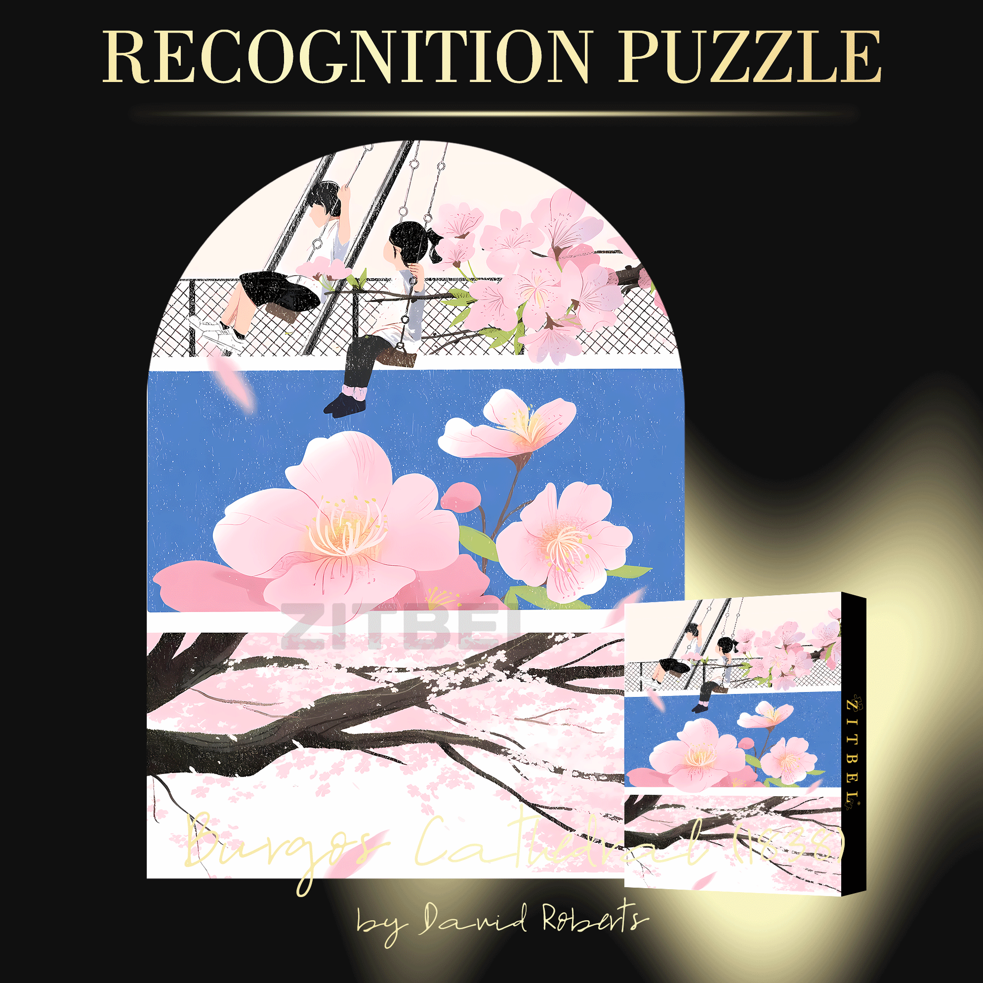 Flipped 500pcs/1000pcs Jigsaw Puzzle, Scratch-Resistant, Interactive Family Game & Brain-Boosting DIY Decor, Perfect for Halloween, Christmas & New Year Gifts, Family Puzzle Game
