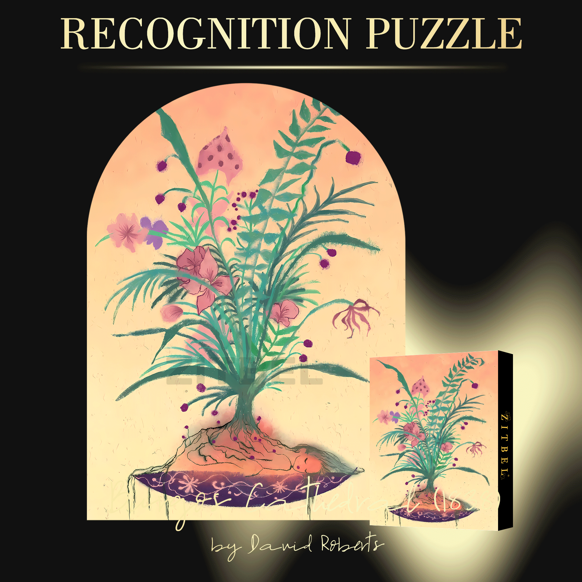 Floral Foam 500pcs/1000pcs Jigsaw Puzzle, Scratch-Resistant, Interactive Family Game & Brain-Boosting DIY Decor, Perfect for Halloween, Christmas & New Year Gifts, Family Puzzle Game