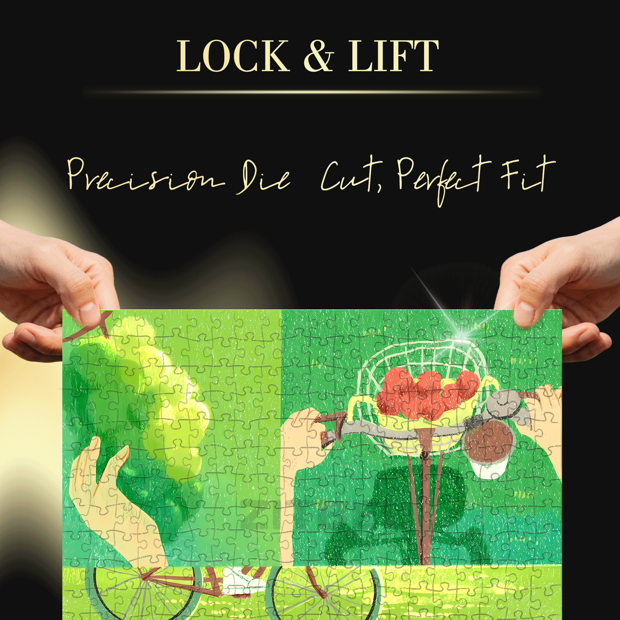 Go To The Park 500pcs/1000pcs Jigsaw Puzzle, Scratch-Resistant, Interactive Family Game & Brain-Boosting DIY Decor, Perfect for Halloween, Christmas & New Year Gifts, Family Puzzle Game