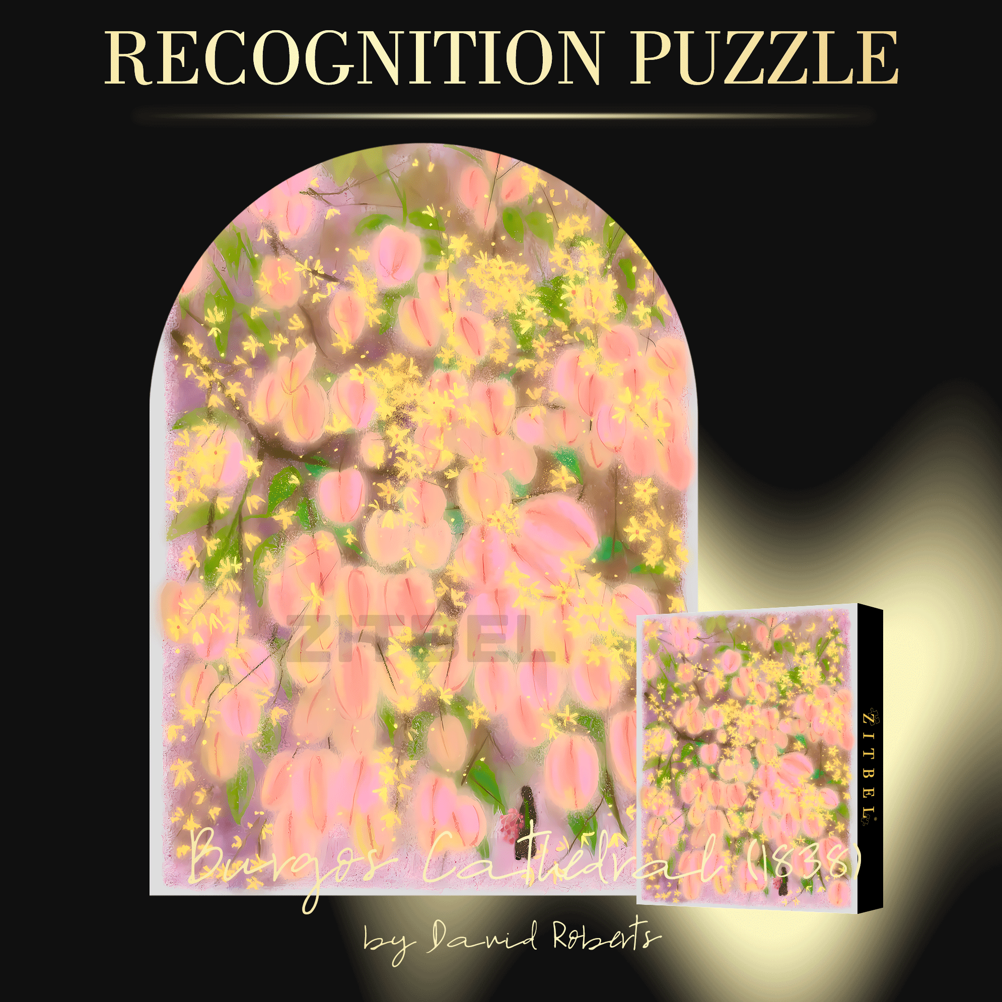Goldenrain Tree Blooms 500pcs/1000pcs Jigsaw Puzzle, Scratch-Resistant, Interactive Family Game & Brain-Boosting DIY Decor, Perfect for Halloween, Christmas & New Year Gifts, Family Puzzle Game