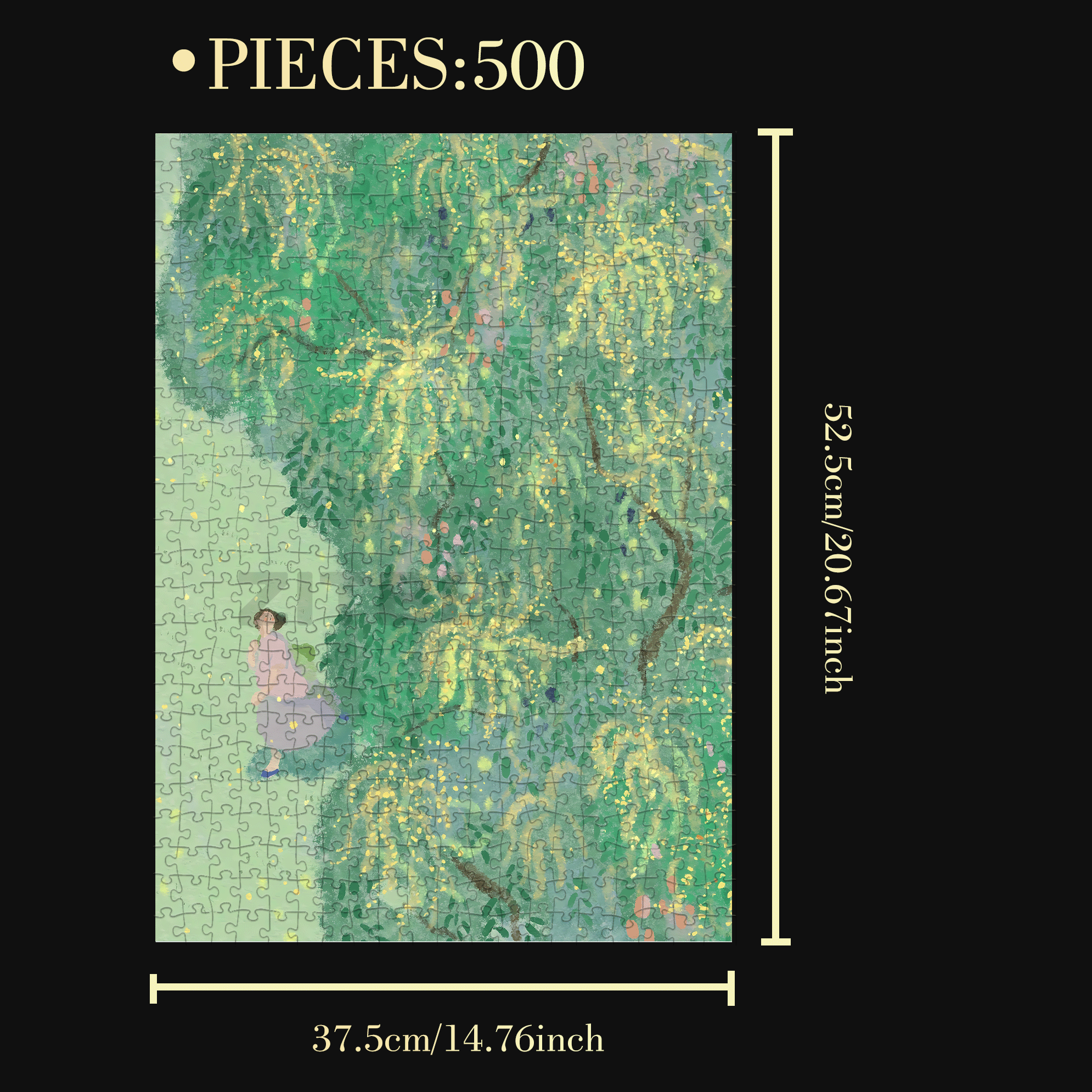 On The Journey Of Life 4 500pcs/1000pcs Jigsaw Puzzle, Scratch-Resistant, Interactive Family Game & Brain-Boosting DIY Decor, Perfect for Halloween, Christmas & New Year Gifts, Family Puzzle Game