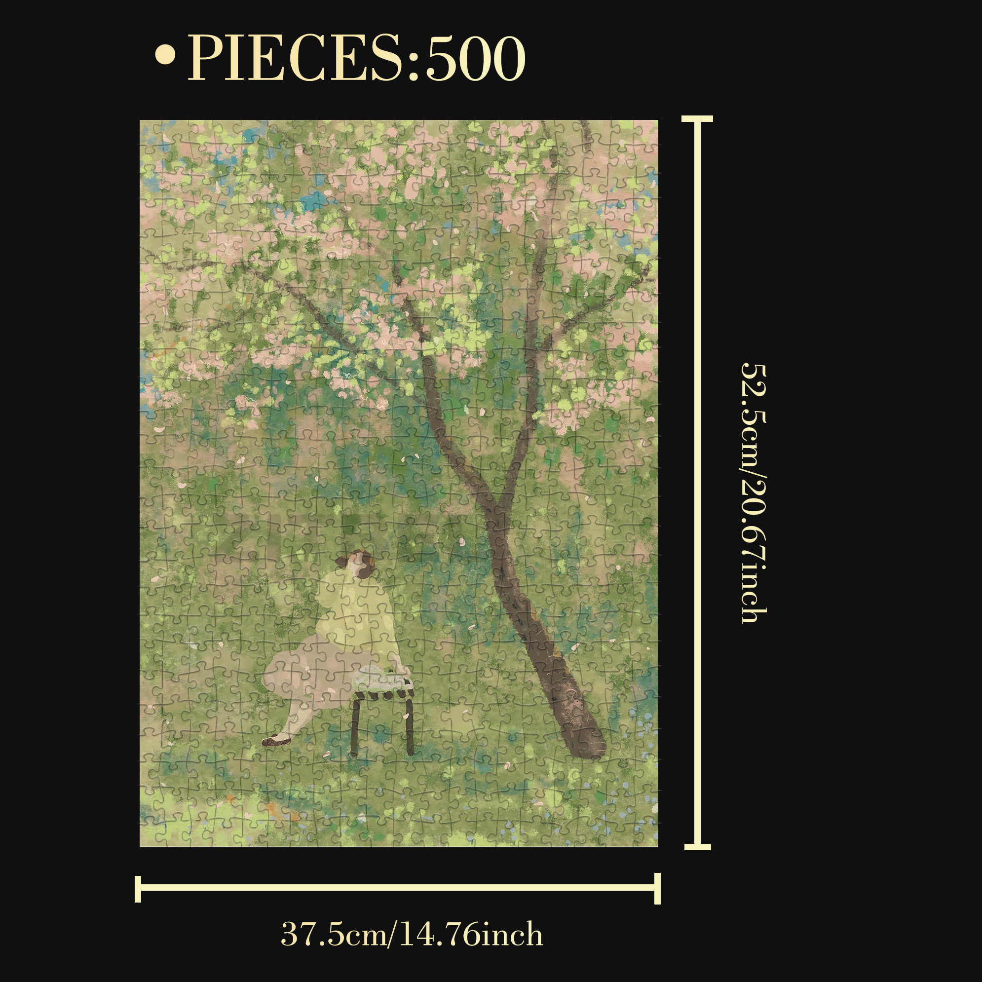 On The Journey Of Life 5 500pcs/1000pcs Jigsaw Puzzle, Scratch-Resistant, Interactive Family Game & Brain-Boosting DIY Decor, Perfect for Halloween, Christmas & New Year Gifts, Family Puzzle Game