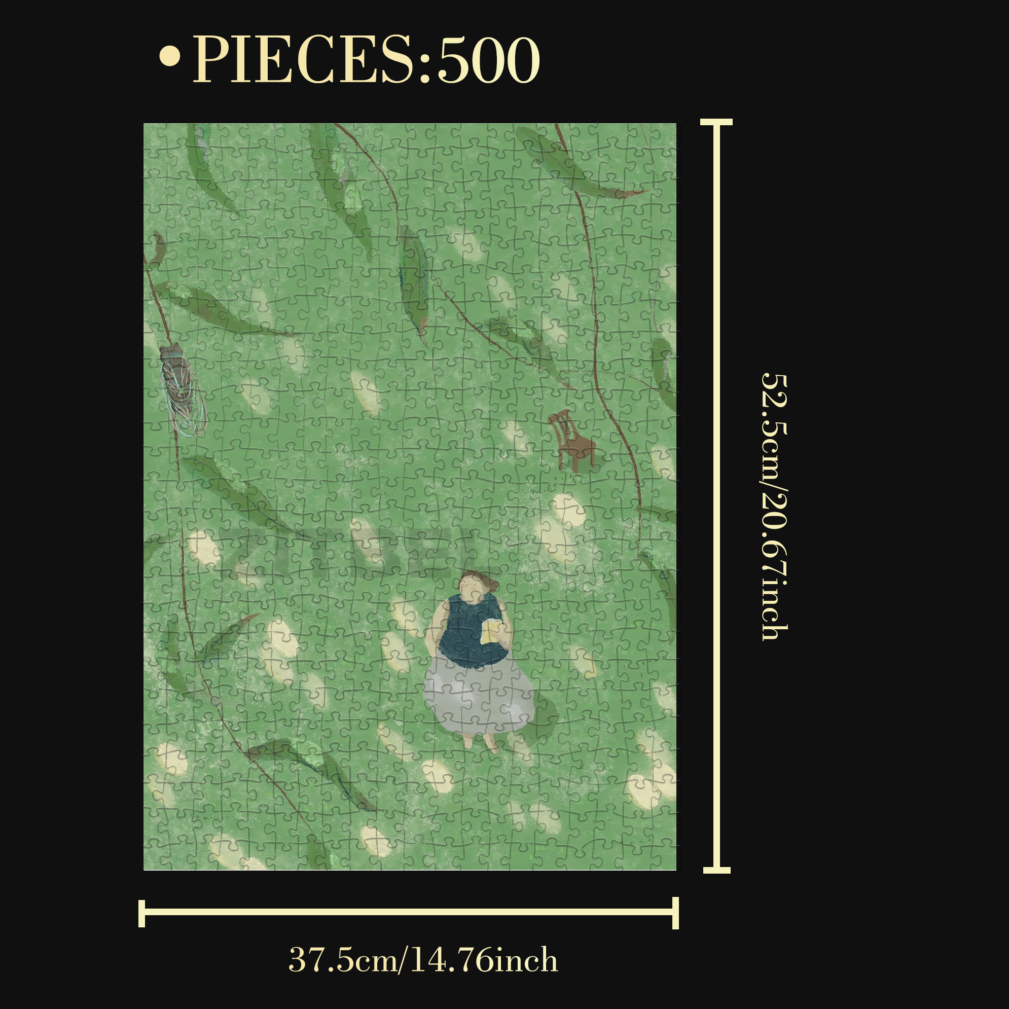 On The Journey Of Life 7 500pcs/1000pcs Jigsaw Puzzle, Scratch-Resistant, Interactive Family Game & Brain-Boosting DIY Decor, Perfect for Halloween, Christmas & New Year Gifts, Family Puzzle Game