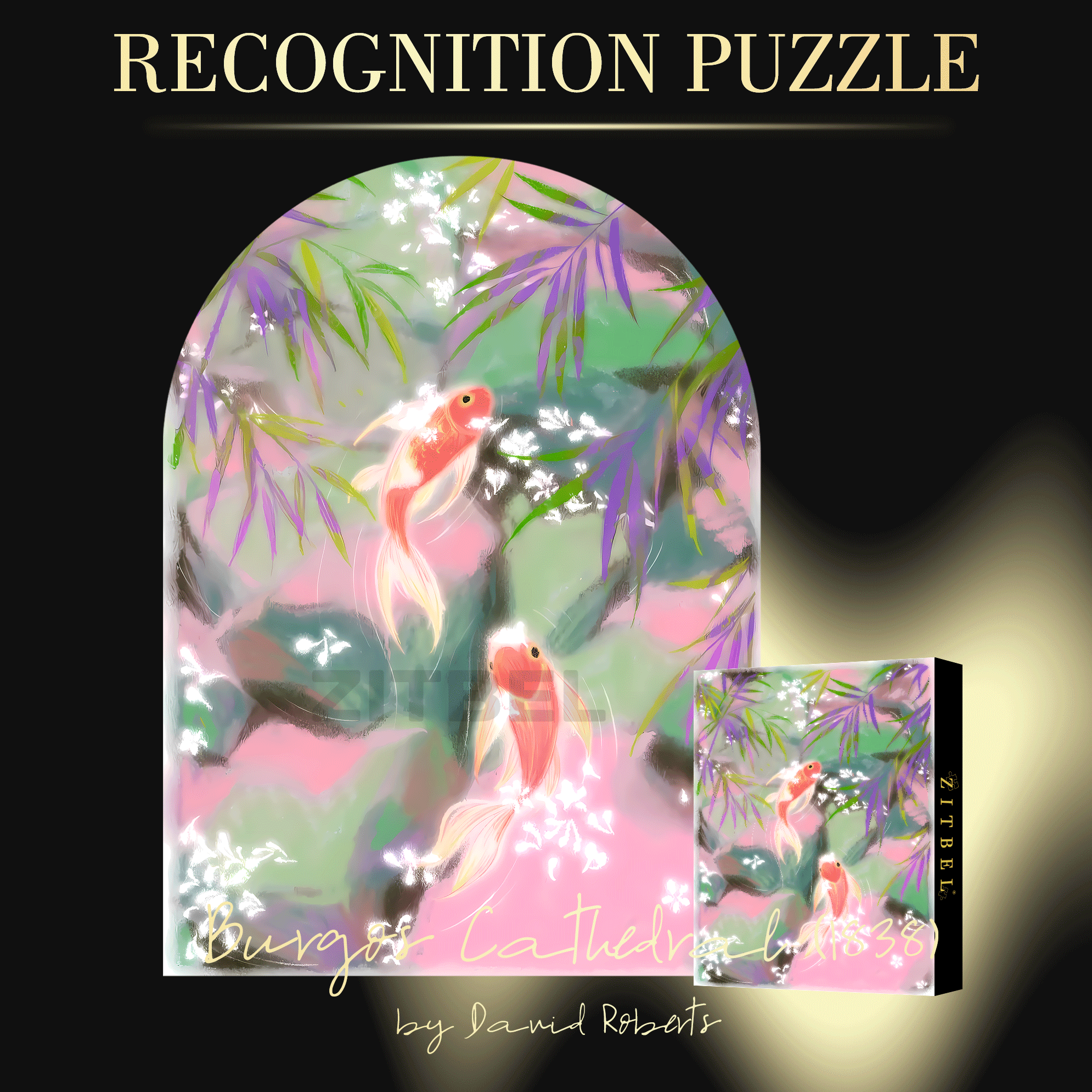 Record of the Little Stone Pond 500pcs/1000pcs Jigsaw Puzzle, Scratch-Resistant, Interactive Family Game & Brain-Boosting DIY Decor, Perfect for Halloween, Christmas & New Year Gifts, Family Puzzle Game