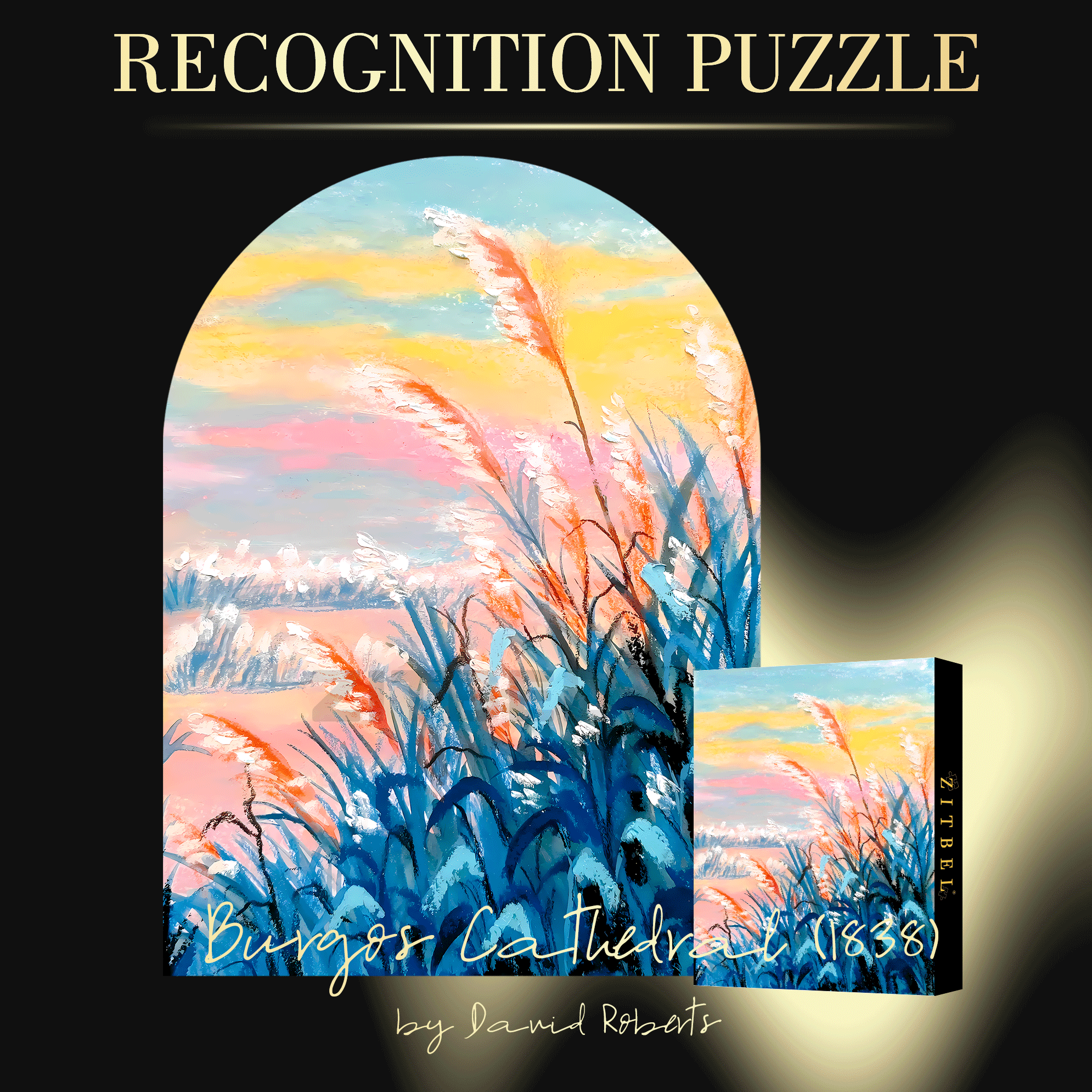 Reeds Under The Sunset 500pcs/1000pcs Jigsaw Puzzle, Scratch-Resistant, Interactive Family Game & Brain-Boosting DIY Decor, Perfect for Halloween, Christmas & New Year Gifts, Family Puzzle Game