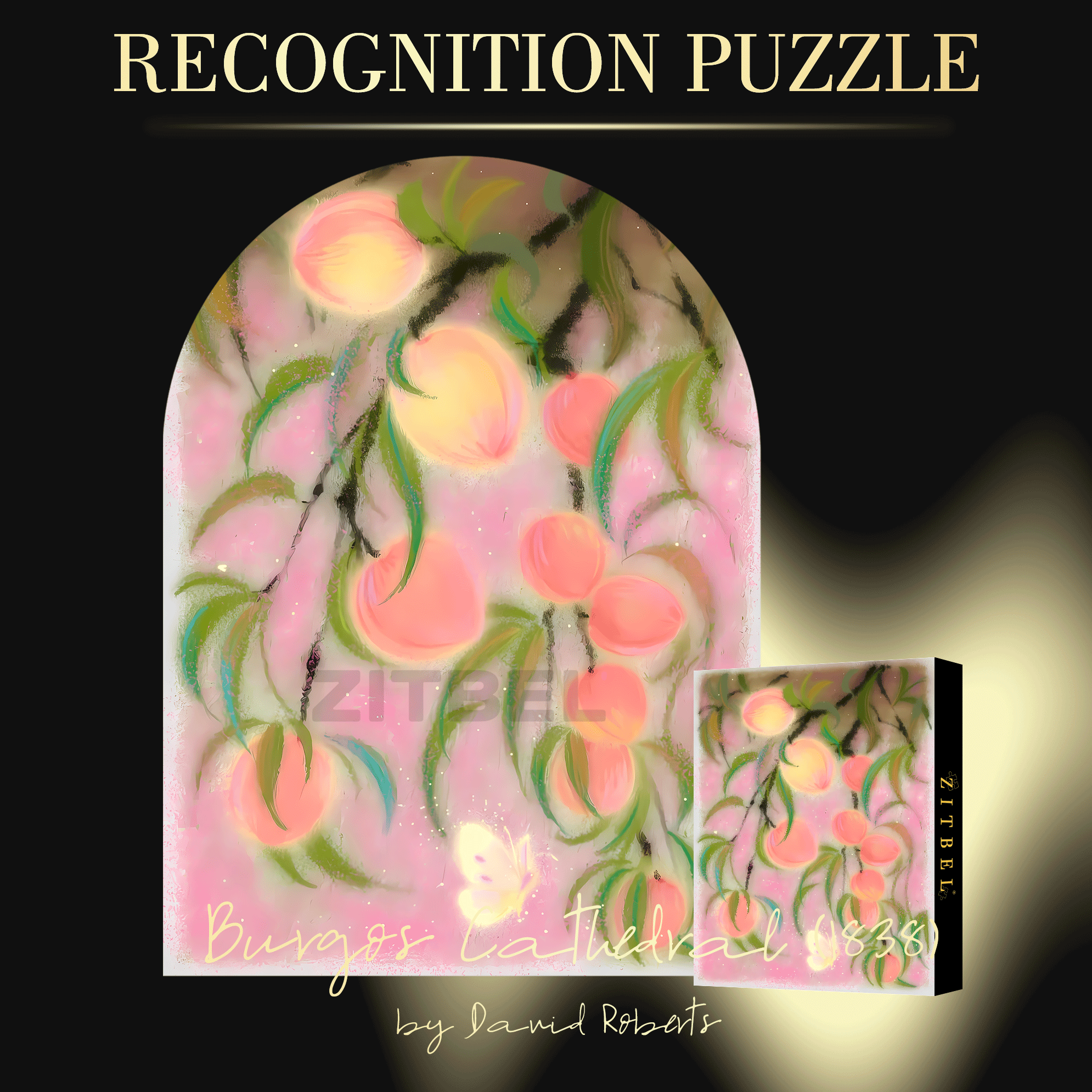 The Peach Is Ripe 500pcs/1000pcs Jigsaw Puzzle, Scratch-Resistant, Interactive Family Game & Brain-Boosting DIY Decor, Perfect for Halloween, Christmas & New Year Gifts, Family Puzzle Game