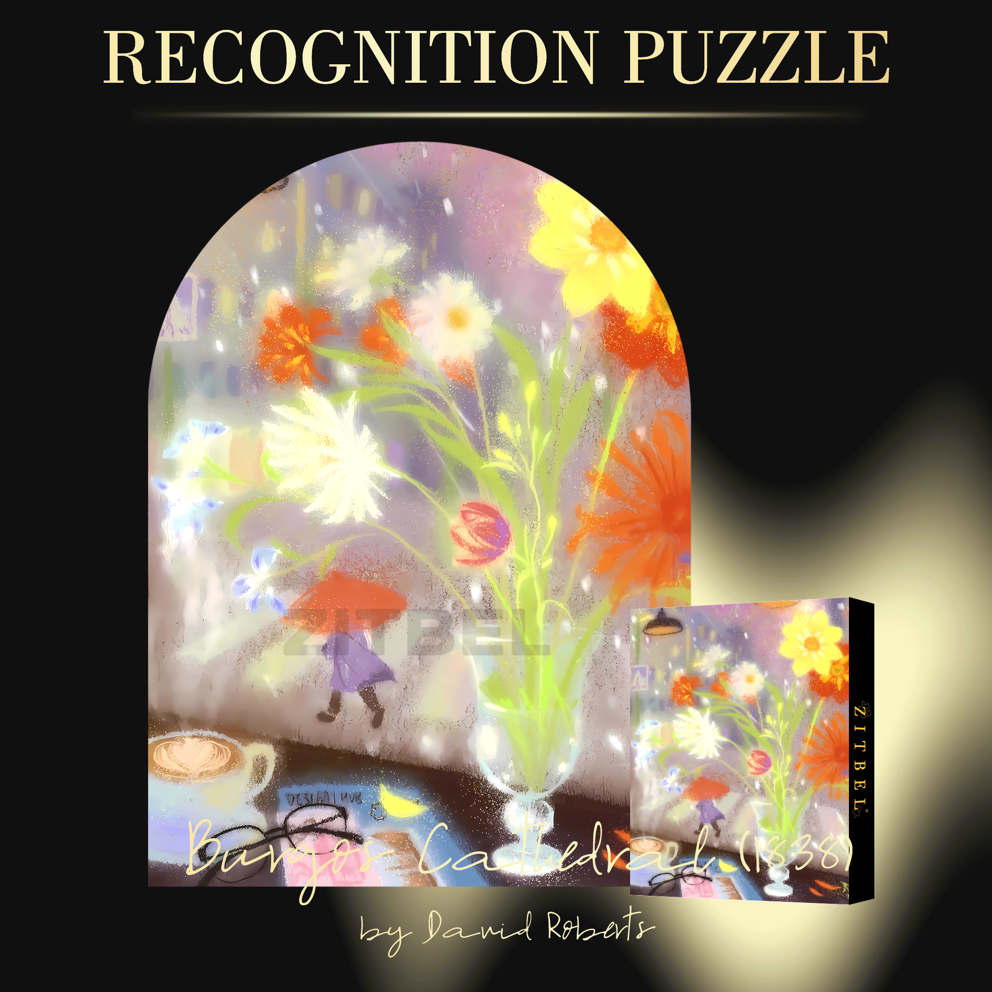 The Rain Outside The Window 500pcs/1000pcs Jigsaw Puzzle, Scratch-Resistant, Interactive Family Game & Brain-Boosting DIY Decor, Perfect for Halloween, Christmas & New Year Gifts, Family Puzzle Game