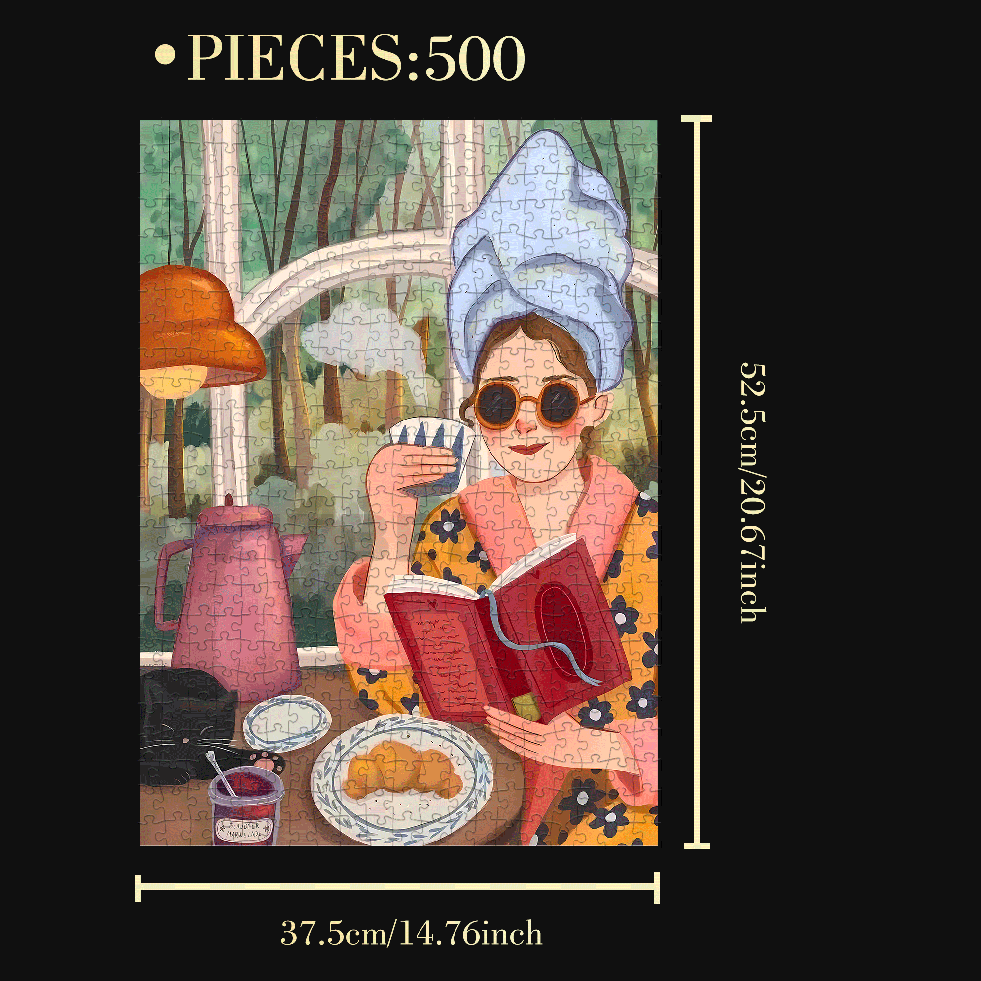 The Traces Of Time Passing By 10 500pcs/1000pcs Jigsaw Puzzle, Scratch-Resistant, Interactive Family Game & Brain-Boosting DIY Decor, Perfect for Halloween, Christmas & New Year Gifts, Family Puzzle Game