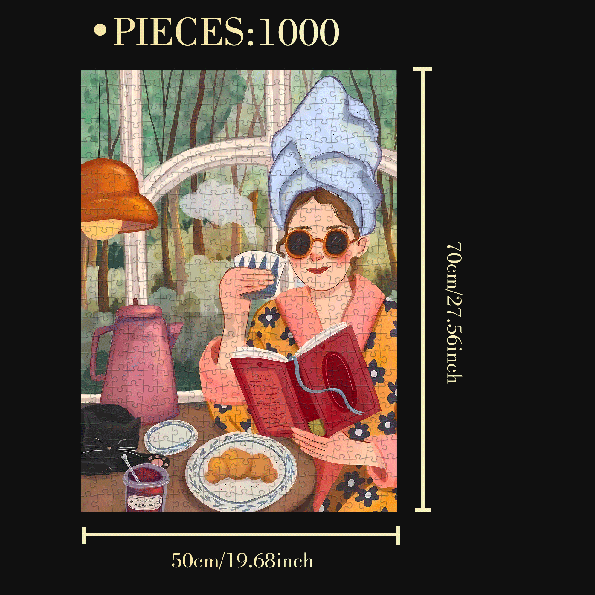 The Traces Of Time Passing By 10 500pcs/1000pcs Jigsaw Puzzle, Scratch-Resistant, Interactive Family Game & Brain-Boosting DIY Decor, Perfect for Halloween, Christmas & New Year Gifts, Family Puzzle Game