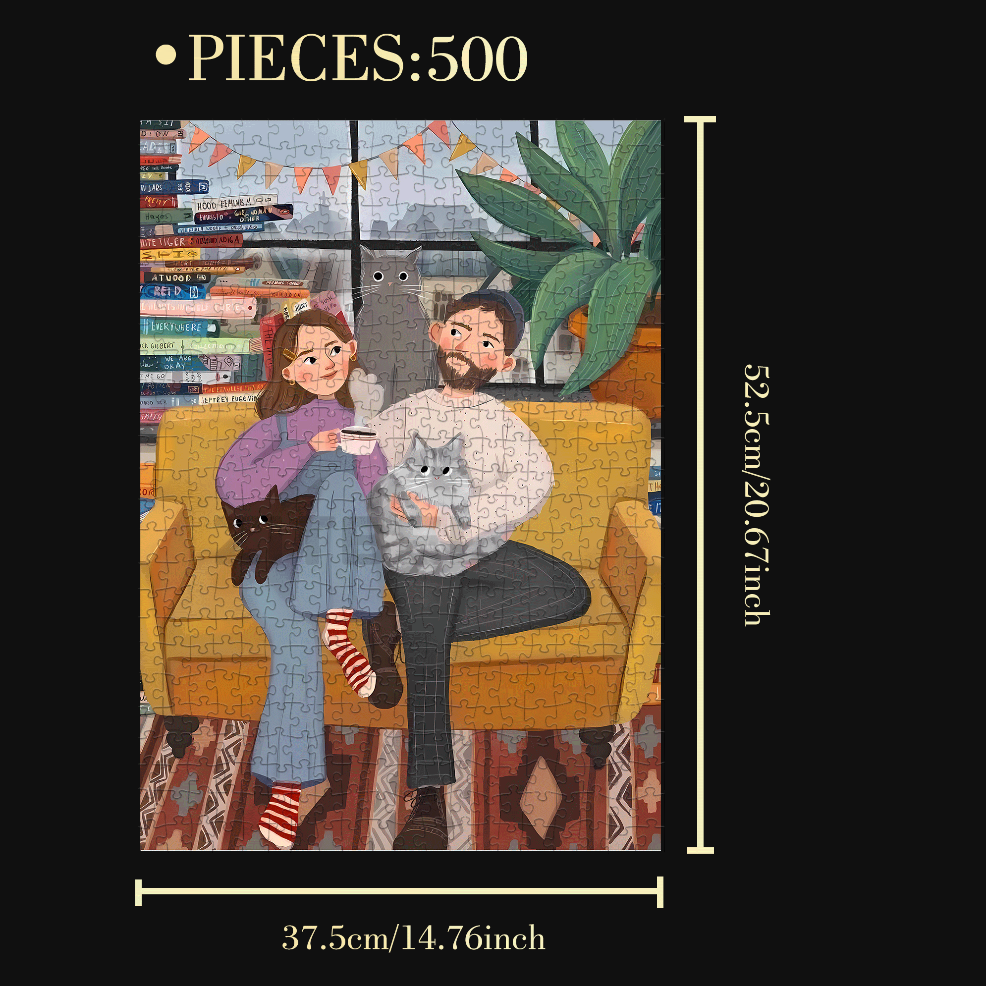 The Traces Of Time Passing By 7 500pcs/1000pcs Jigsaw Puzzle, Scratch-Resistant, Interactive Family Game & Brain-Boosting DIY Decor, Perfect for Halloween, Christmas & New Year Gifts, Family Puzzle Game