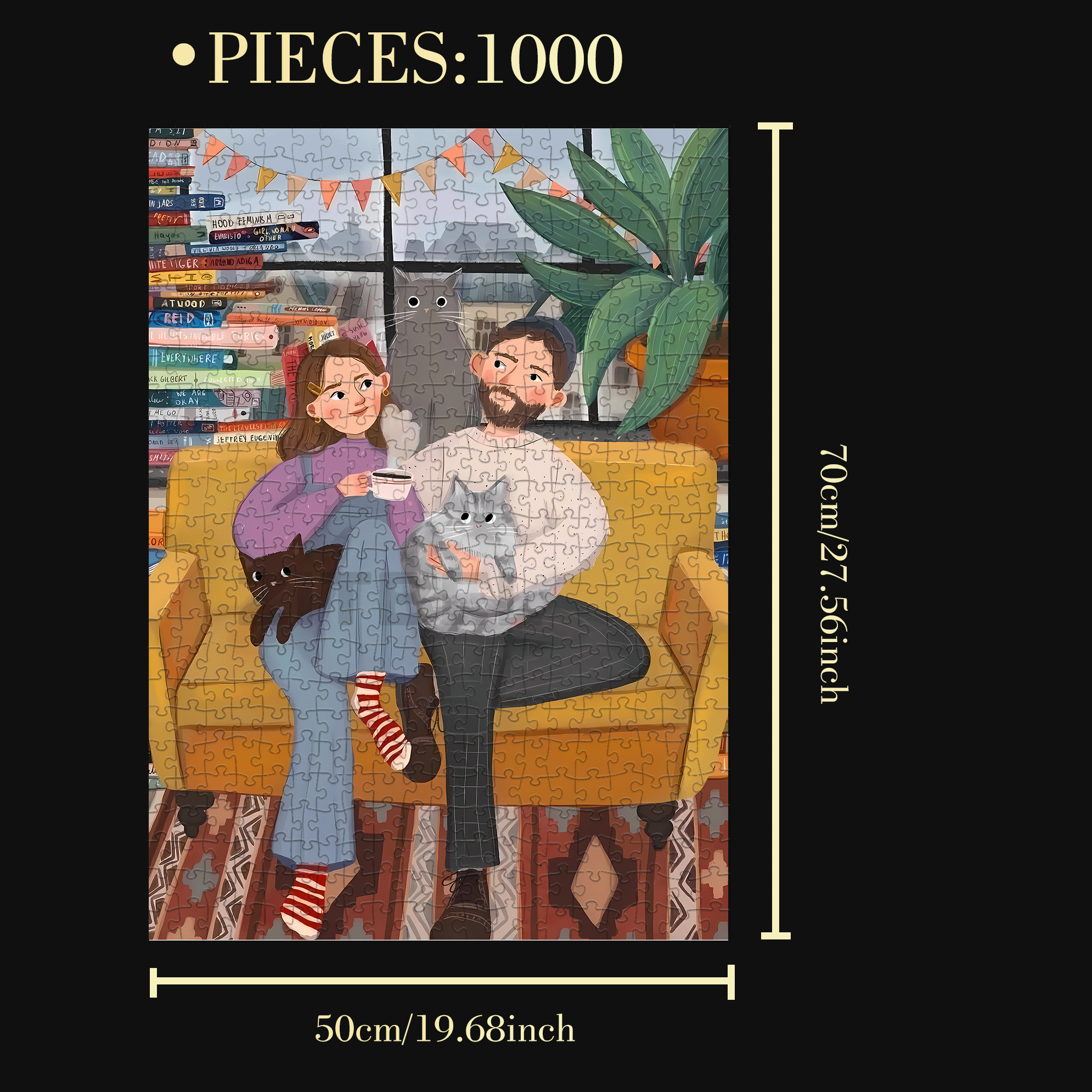 The Traces Of Time Passing By 7 500pcs/1000pcs Jigsaw Puzzle, Scratch-Resistant, Interactive Family Game & Brain-Boosting DIY Decor, Perfect for Halloween, Christmas & New Year Gifts, Family Puzzle Game