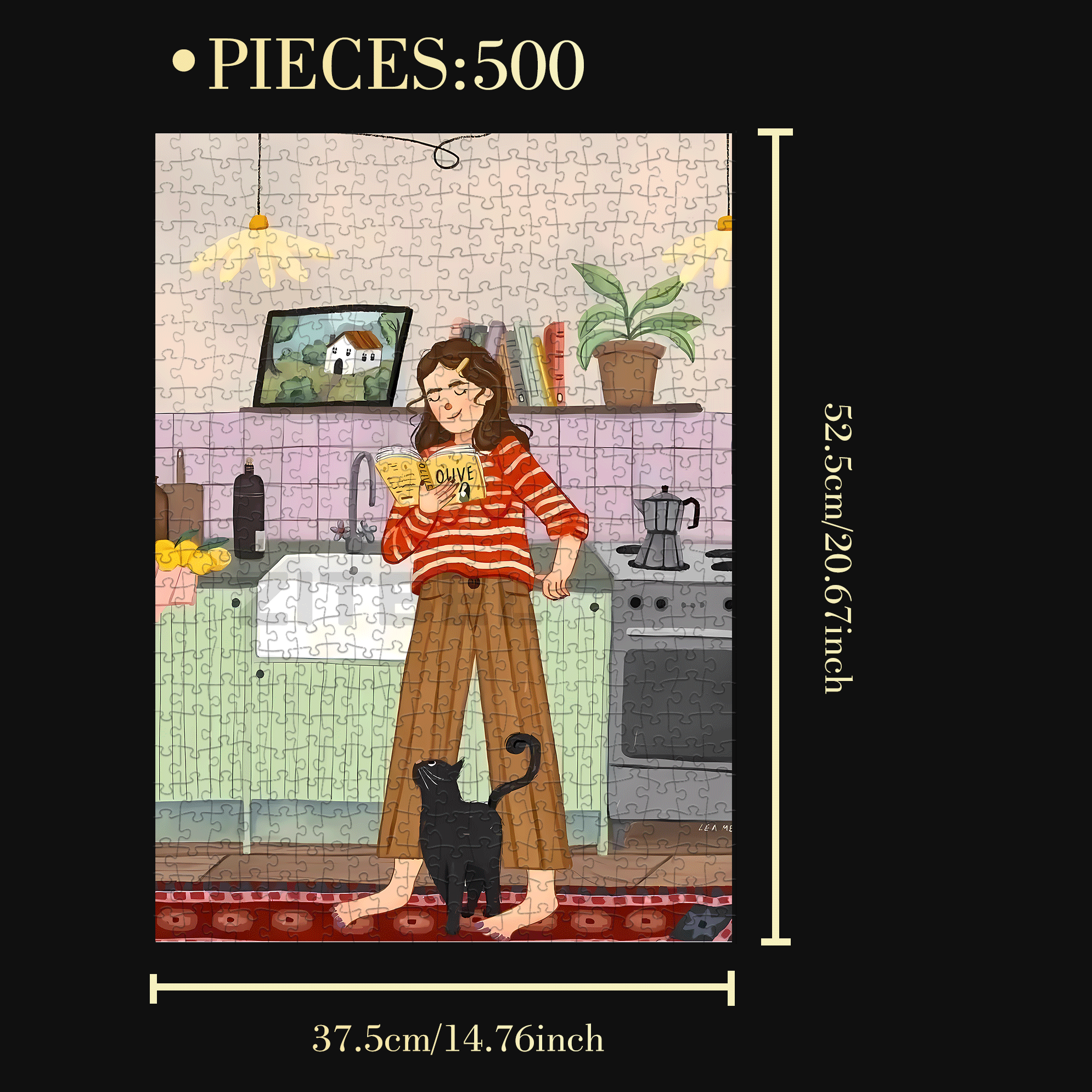The Traces Of Time Passing By 8 500pcs/1000pcs Jigsaw Puzzle, Scratch-Resistant, Interactive Family Game & Brain-Boosting DIY Decor, Perfect for Halloween, Christmas & New Year Gifts, Family Puzzle Game