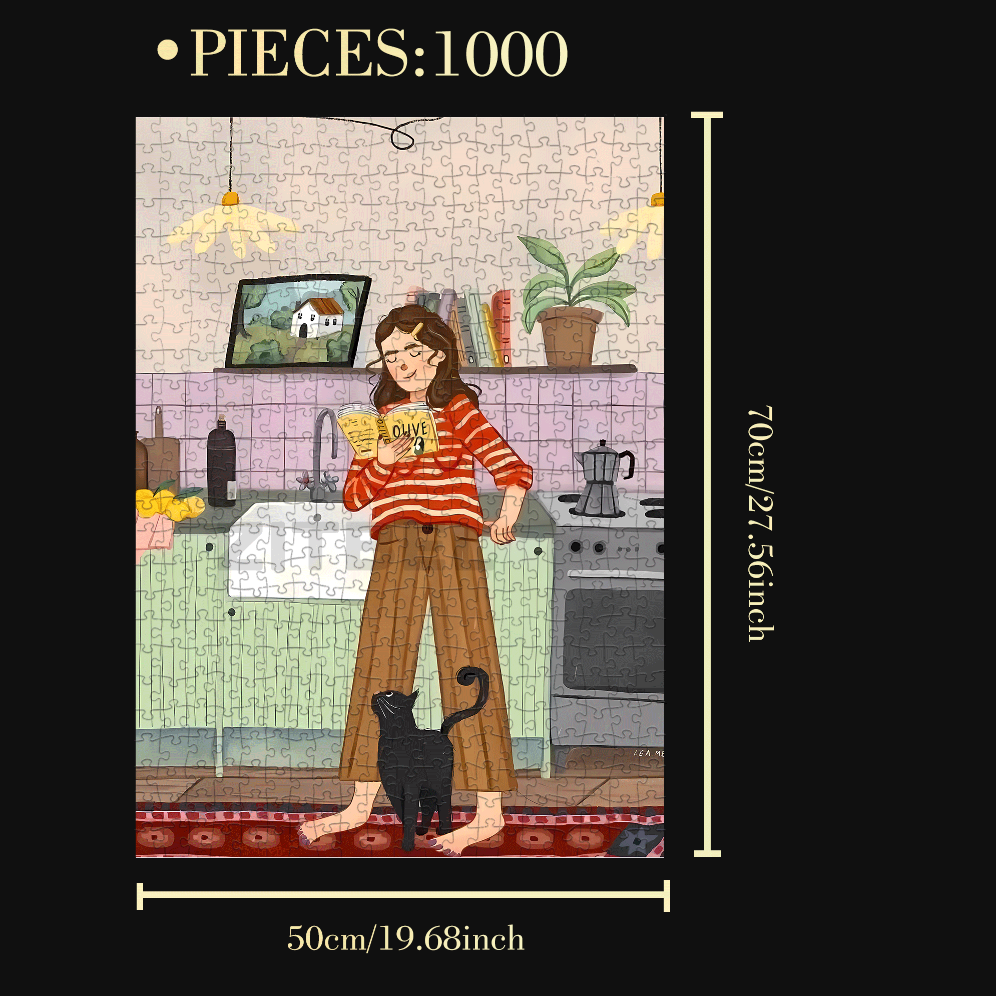 The Traces Of Time Passing By 8 500pcs/1000pcs Jigsaw Puzzle, Scratch-Resistant, Interactive Family Game & Brain-Boosting DIY Decor, Perfect for Halloween, Christmas & New Year Gifts, Family Puzzle Game