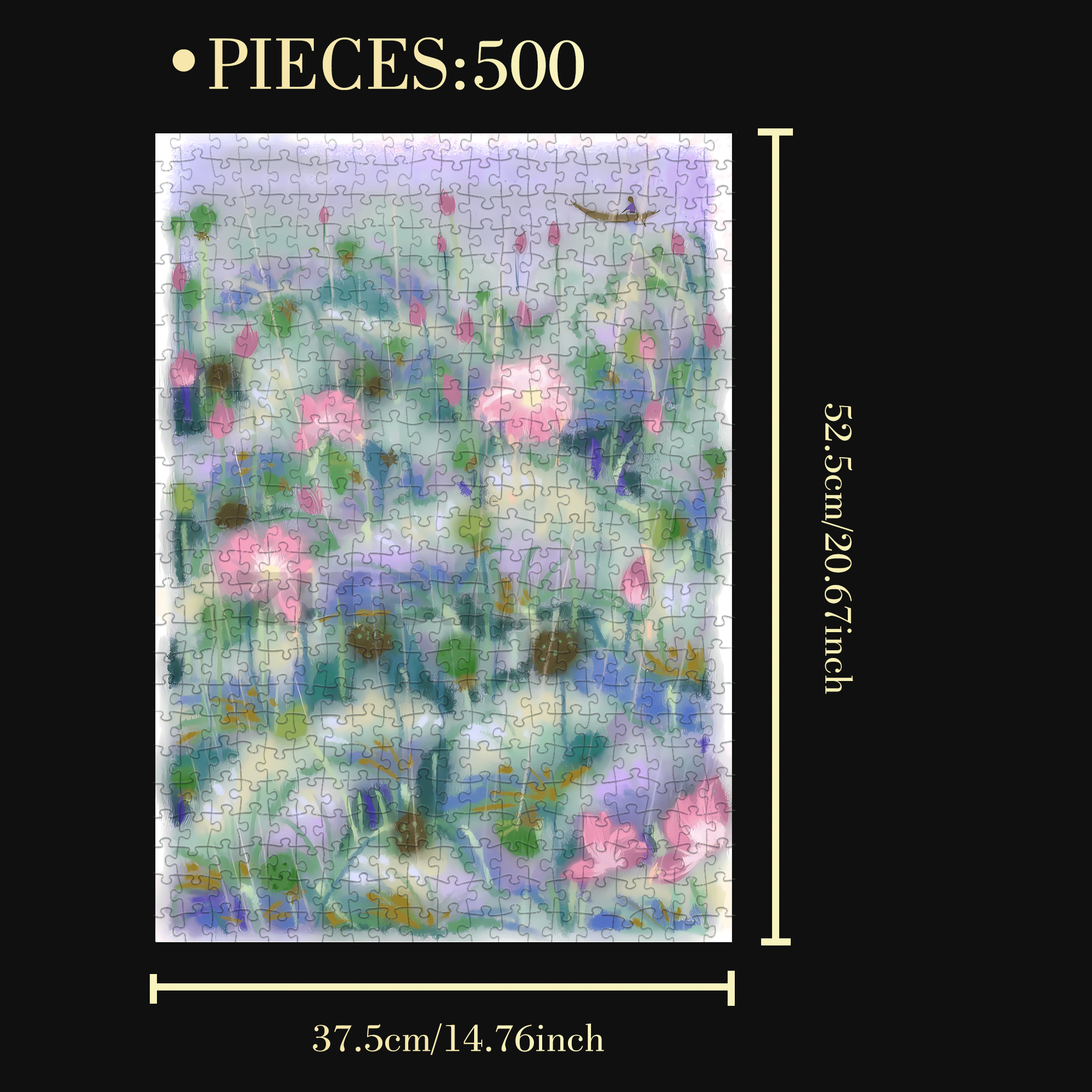 The Wind Does Not Understand My Feelings. 500pcs/1000pcs Jigsaw Puzzle, Scratch-Resistant, Interactive Family Game & Brain-Boosting DIY Decor, Perfect for Halloween, Christmas & New Year Gifts, Family Puzzle Game