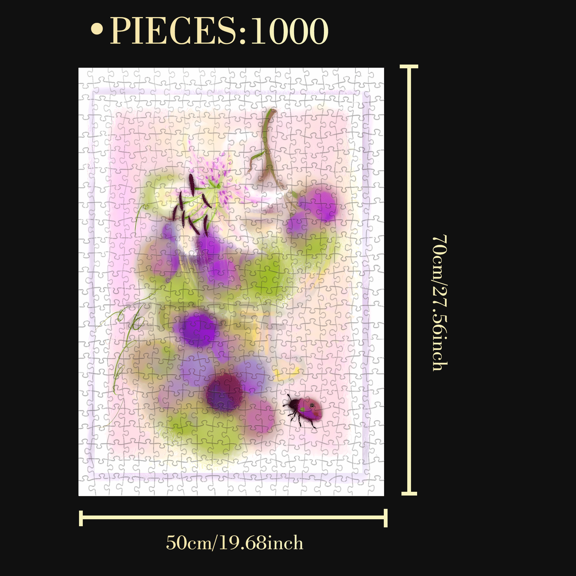 Wait Quietly 500pcs/1000pcs Jigsaw Puzzle, Scratch-Resistant, Interactive Family Game & Brain-Boosting DIY Decor, Perfect for Halloween, Christmas & New Year Gifts, Family Puzzle Game