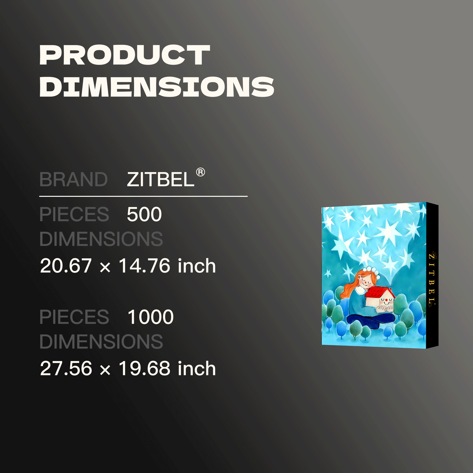 A Gentle Hug 500pcs/1000pcs Jigsaw Puzzle, Scratch-Resistant, Interactive Family Game & Brain-Boosting DIY Decor, Perfect for Halloween, Christmas & New Year Gifts, Family Puzzle Game