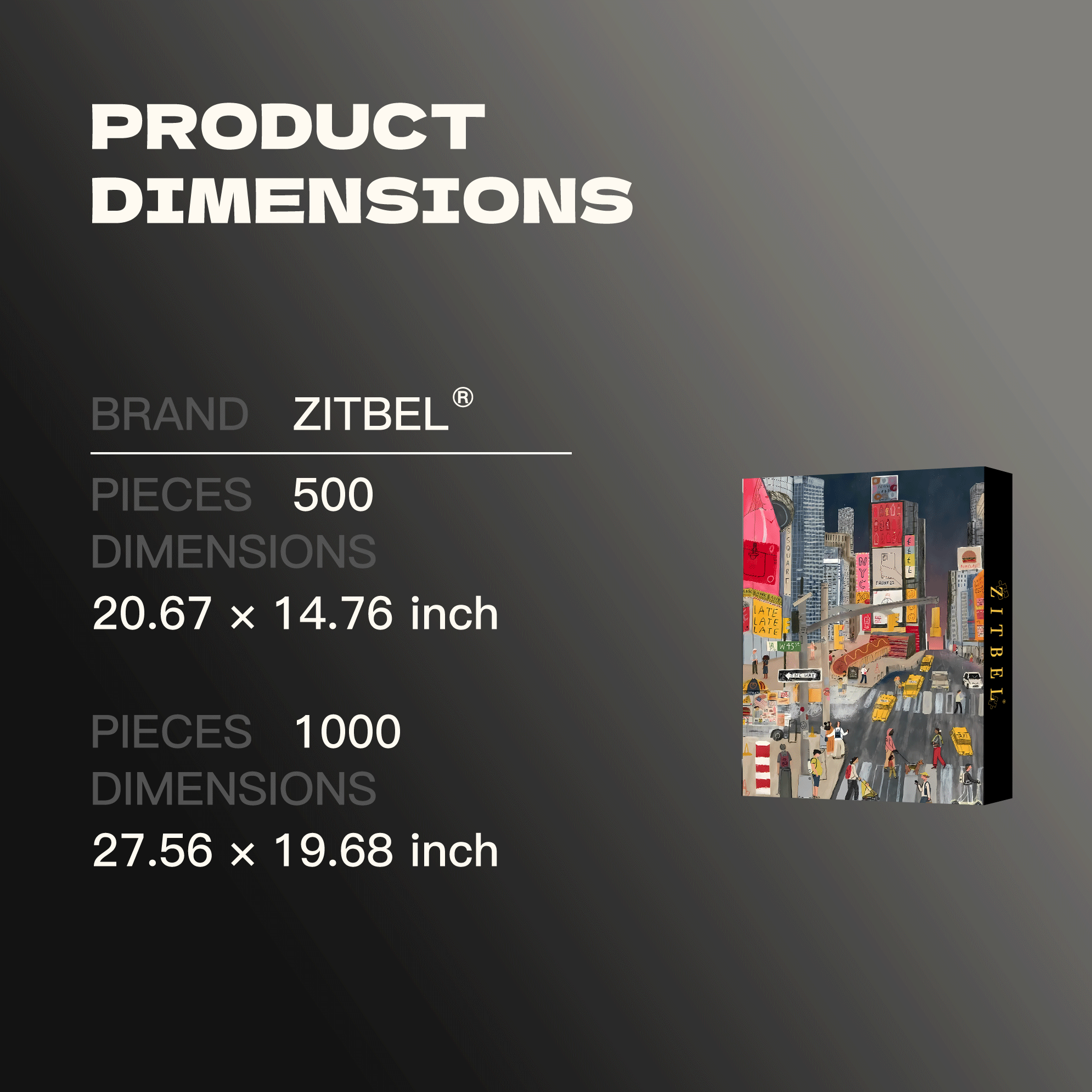 City Rhythm 500pcs/1000pcs Jigsaw Puzzle, Scratch-Resistant, Interactive Family Game & Brain-Boosting DIY Decor, Perfect for Halloween, Christmas & New Year Gifts, Family Puzzle Game