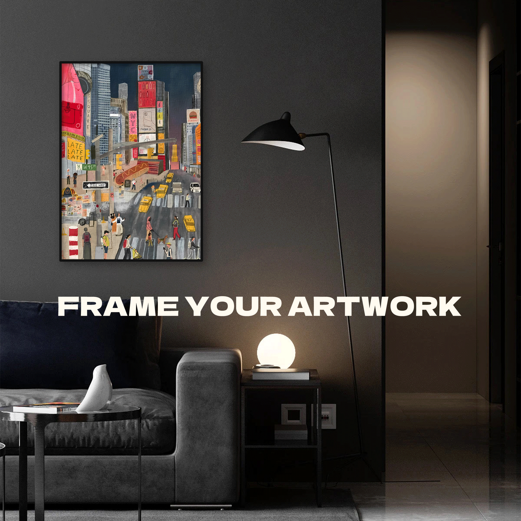 City Rhythm 500pcs/1000pcs Jigsaw Puzzle, Scratch-Resistant, Interactive Family Game & Brain-Boosting DIY Decor, Perfect for Halloween, Christmas & New Year Gifts, Family Puzzle Game