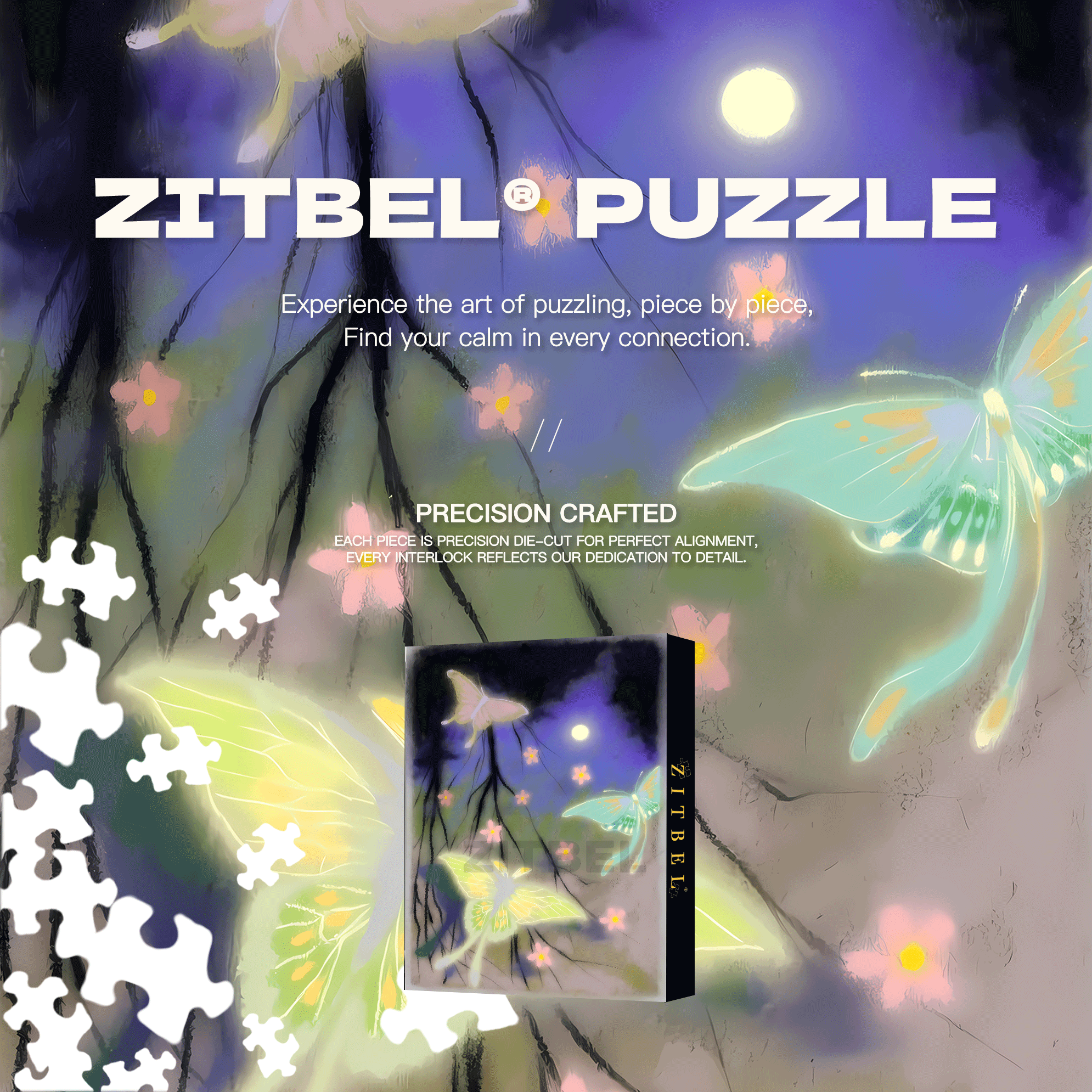 Delusion 500pcs/1000pcs Jigsaw Puzzle, Scratch-Resistant, Interactive Family Game & Brain-Boosting DIY Decor, Perfect for Halloween, Christmas & New Year Gifts, Family Puzzle Game