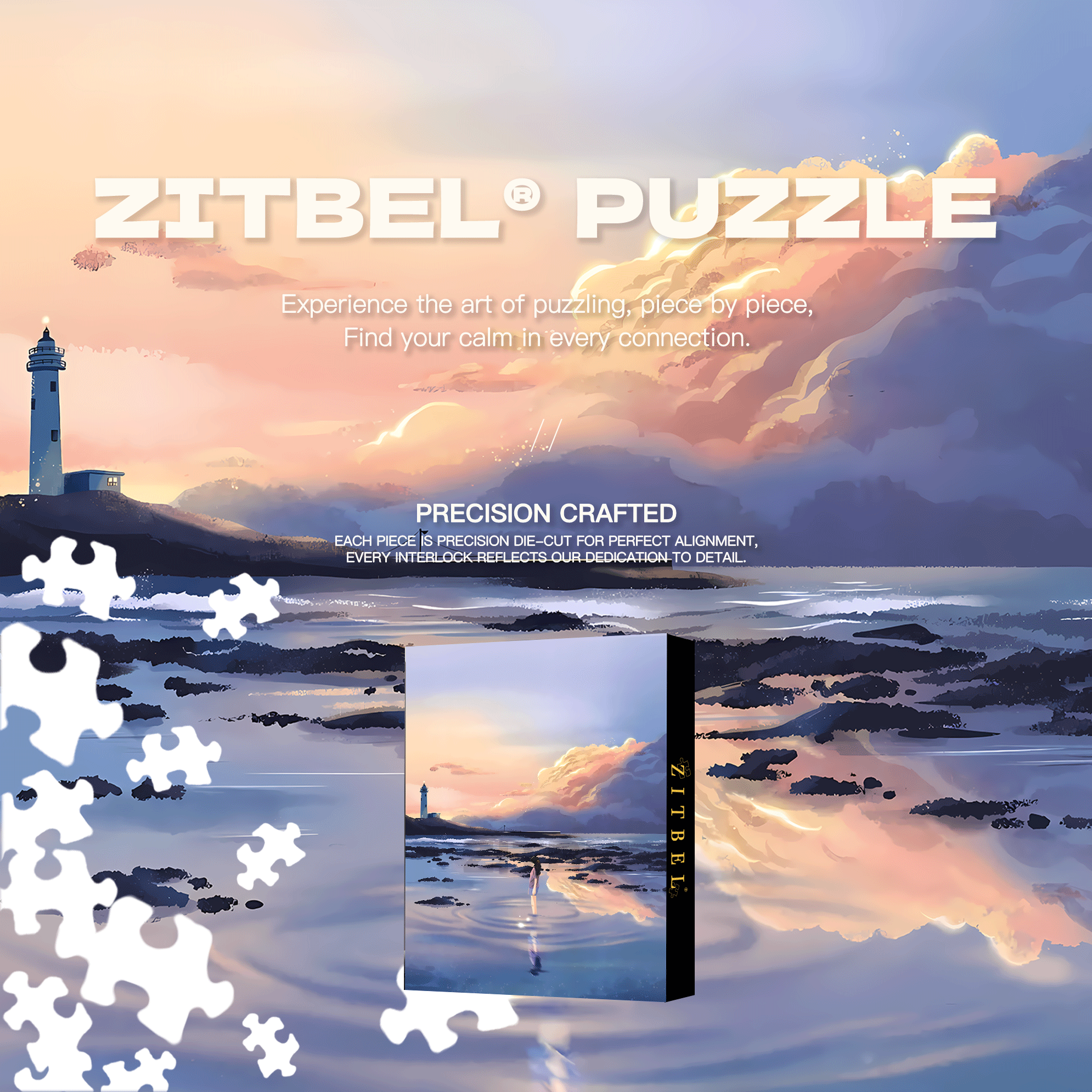 The Sky Realm of Taiwan 500pcs/1000pcs Jigsaw Puzzle, Scratch-Resistant, Interactive Family Game & Brain-Boosting DIY Decor, Perfect for Halloween, Christmas & New Year Gifts, Family Puzzle Game