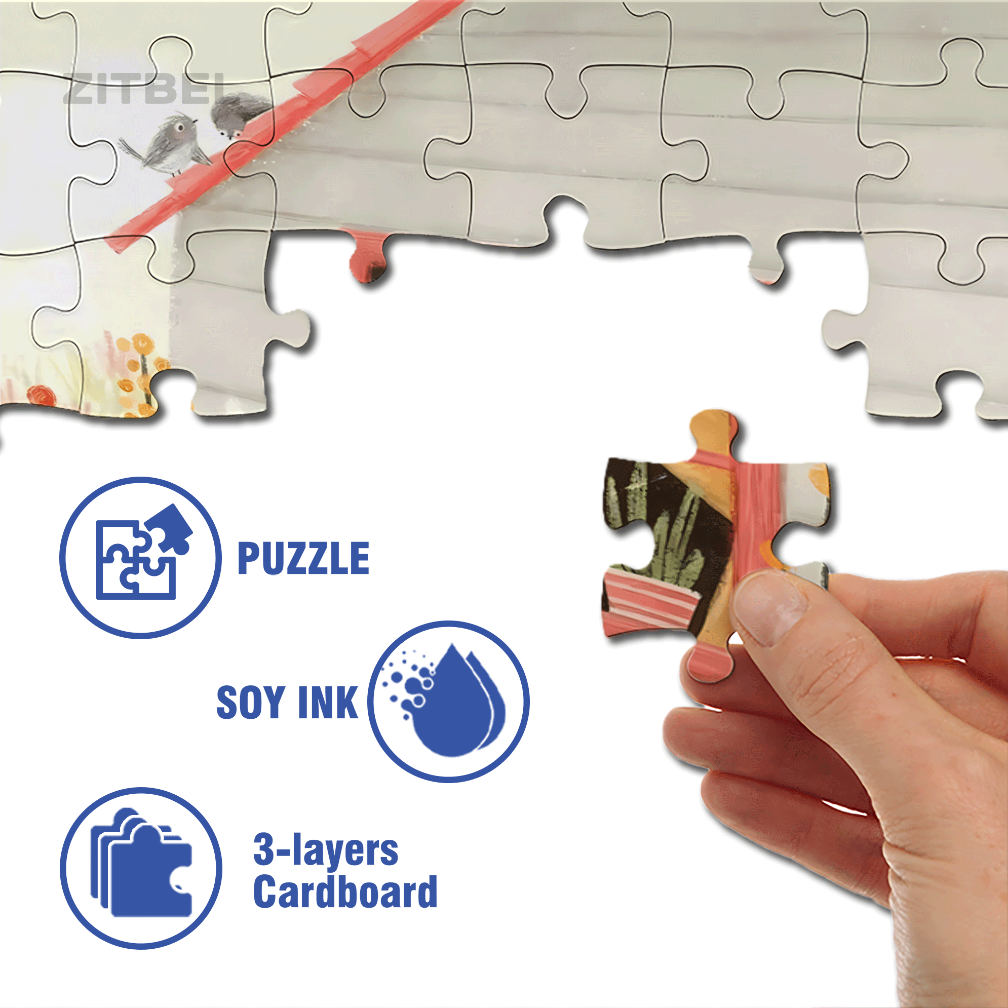 I Want To Go Out 500pcs/1000pcs Jigsaw Puzzle, Scratch-Resistant, Interactive Family Game & Brain-Boosting DIY Decor, Perfect for Halloween, Christmas & New Year Gifts, Family Puzzle Game