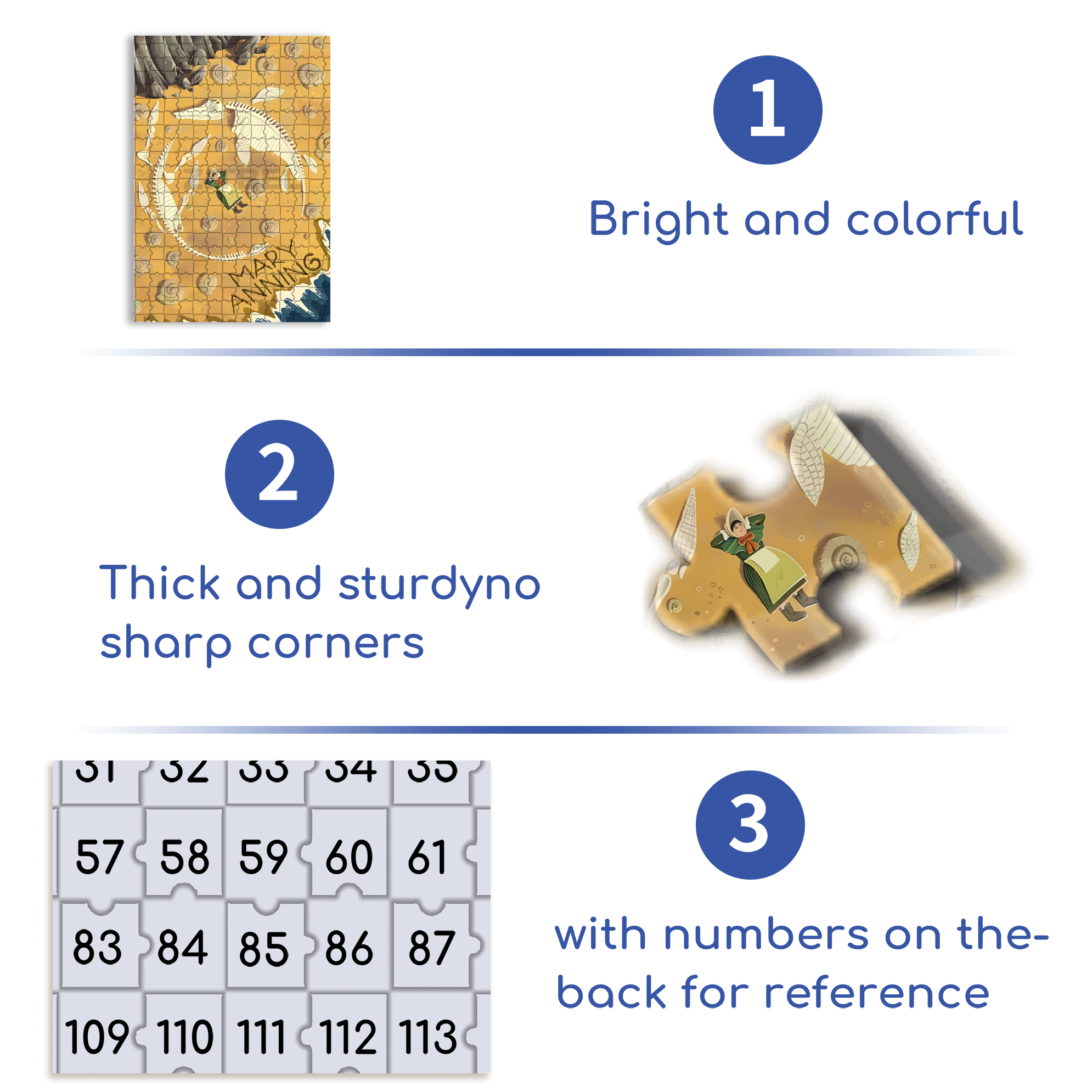 Mary Anning 500pcs/1000pcs Jigsaw Puzzle, Scratch-Resistant, Interactive Family Game & Brain-Boosting DIY Decor, Perfect for Halloween, Christmas & New Year Gifts, Family Puzzle Game