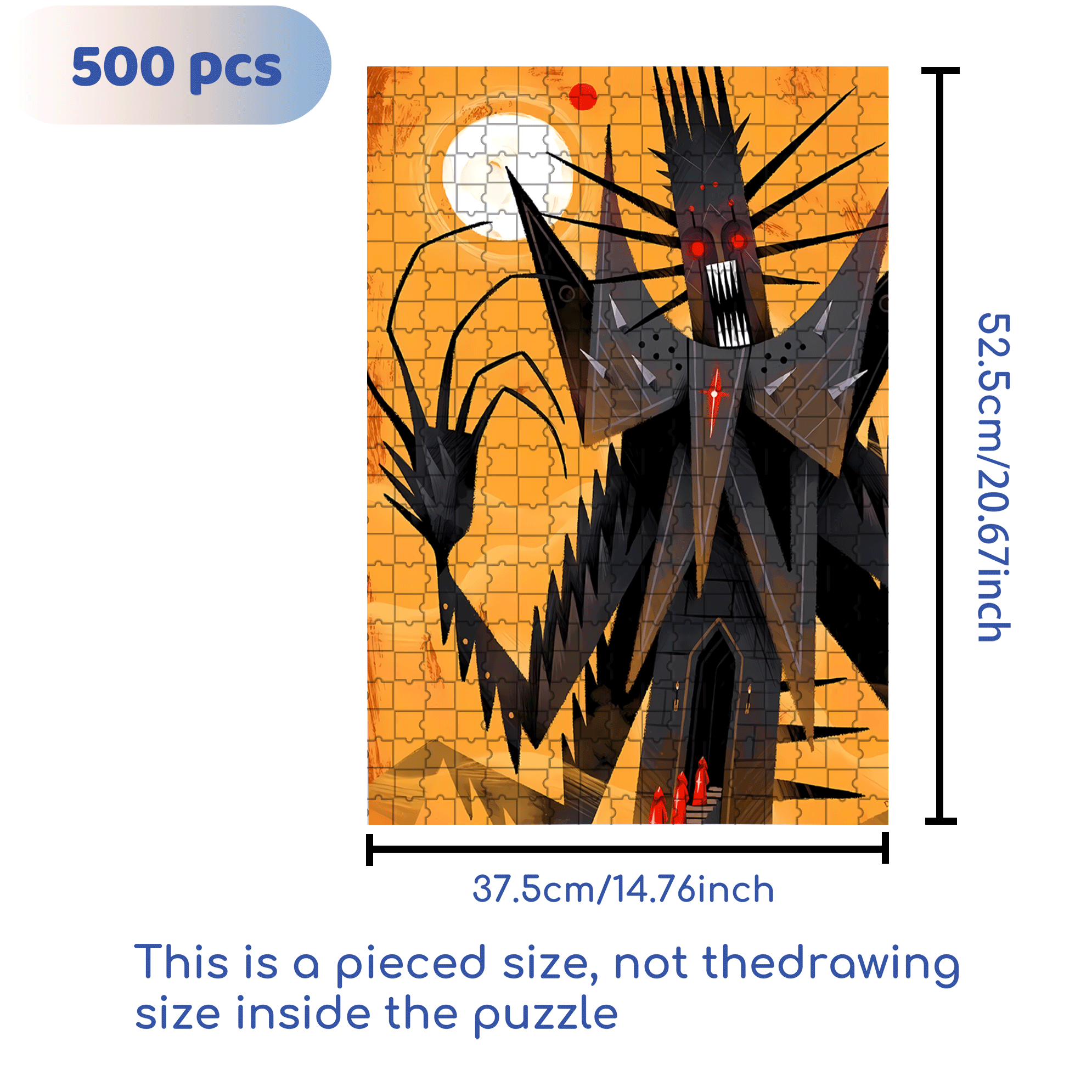 Norse Mythology 11 500pcs/1000pcs Jigsaw Puzzle, Scratch-Resistant, Interactive Family Game & Brain-Boosting DIY Decor, Perfect for Halloween, Christmas & New Year Gifts, Family Puzzle Game
