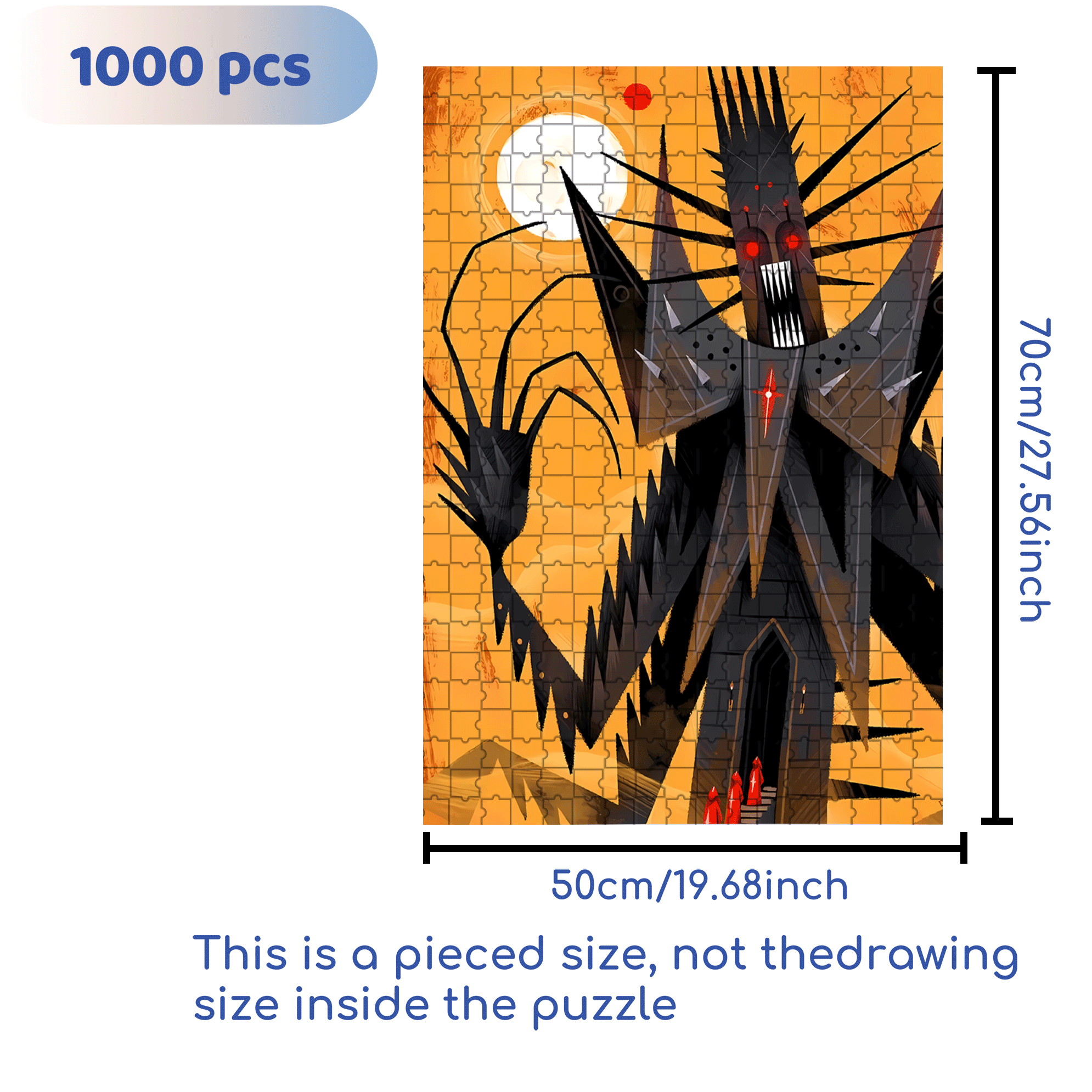 Norse Mythology 11 500pcs/1000pcs Jigsaw Puzzle, Scratch-Resistant, Interactive Family Game & Brain-Boosting DIY Decor, Perfect for Halloween, Christmas & New Year Gifts, Family Puzzle Game