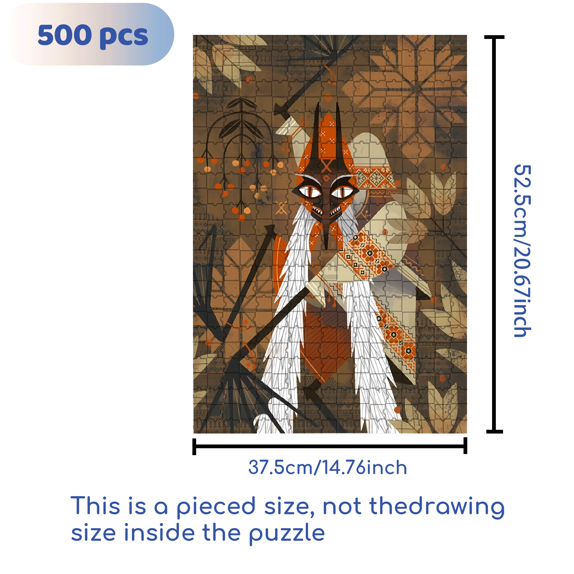 Norse Mythology 12 500pcs/1000pcs Jigsaw Puzzle, Scratch-Resistant, Interactive Family Game & Brain-Boosting DIY Decor, Perfect for Halloween, Christmas & New Year Gifts, Family Puzzle Game